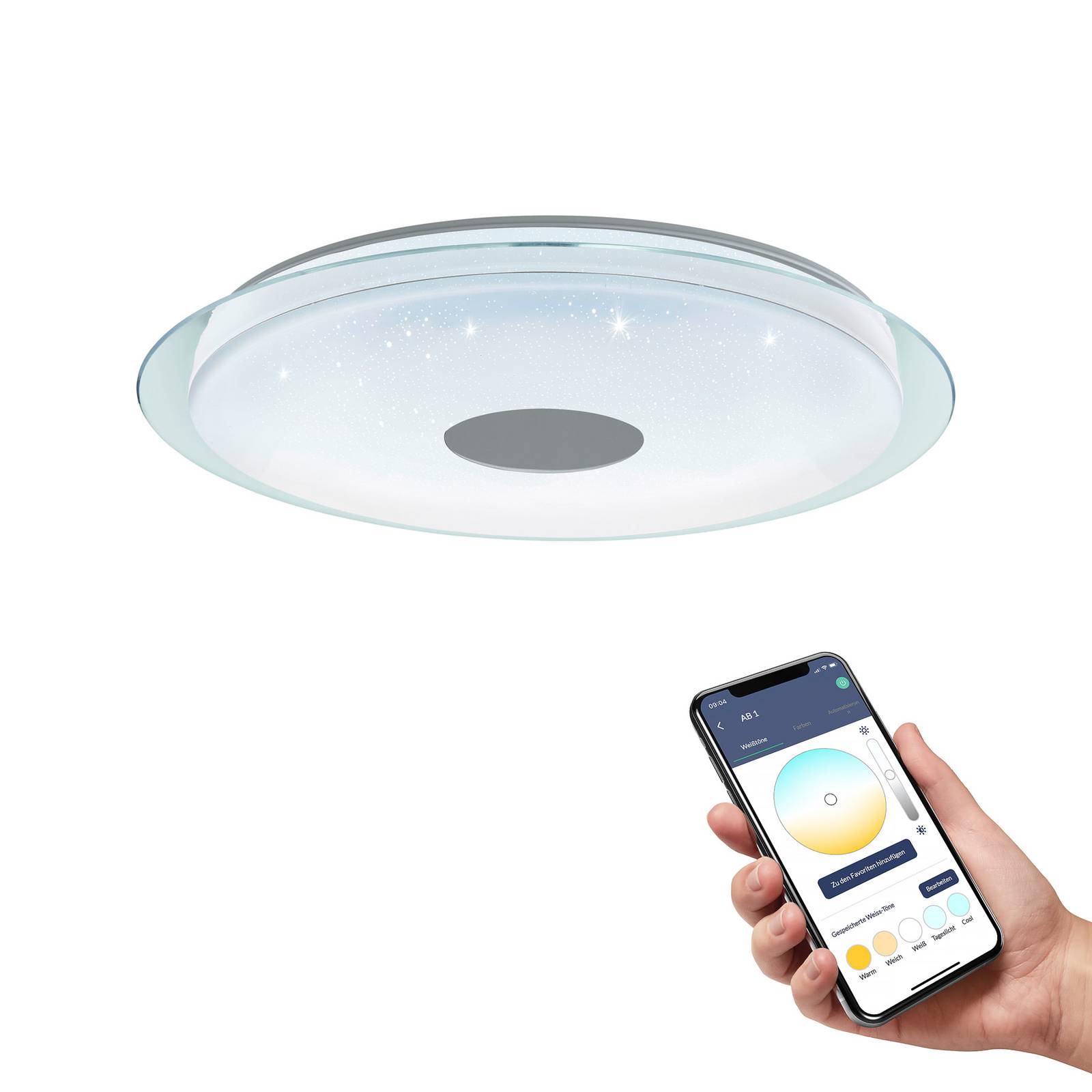 EGLO connect Lanciano-Z LED-Deckenleuchte Ø 77cm günstig online kaufen