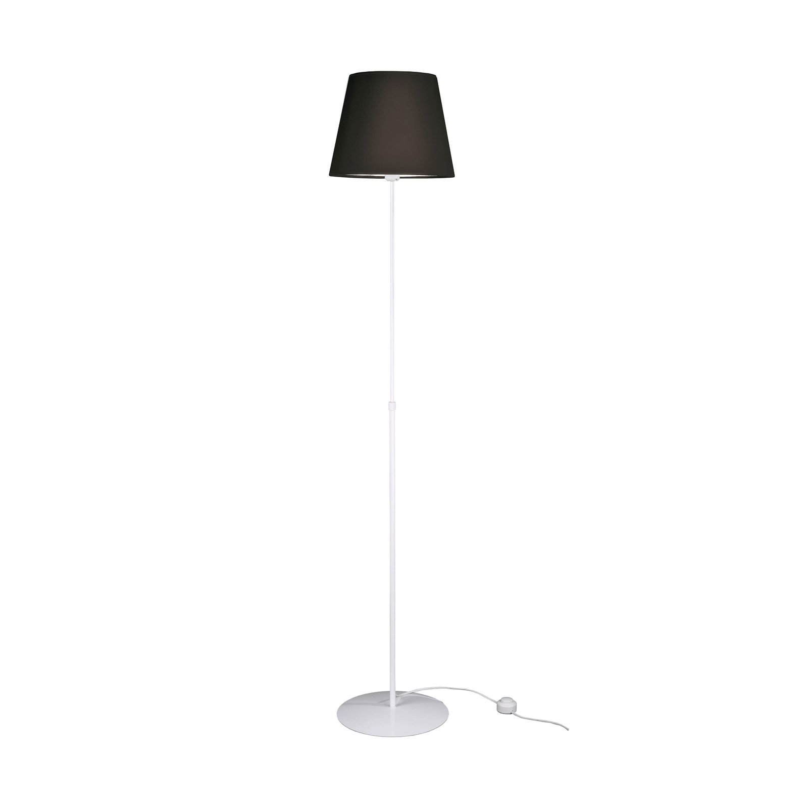 Aluminor Store lampa stojąca, biała/czarna