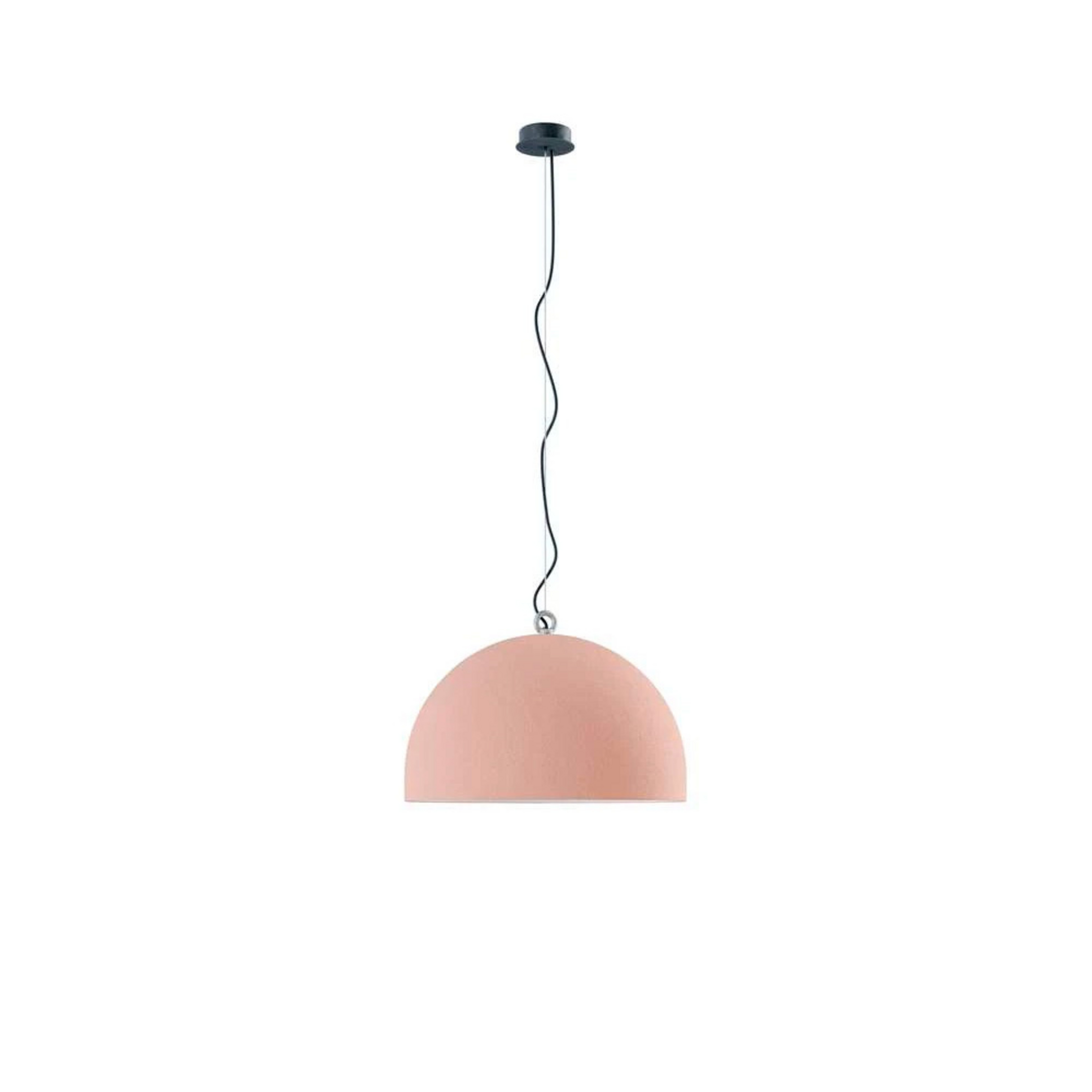 Svietidlo Urban Concrete Dome, Ø60 cm, ružová – Diesel Living
