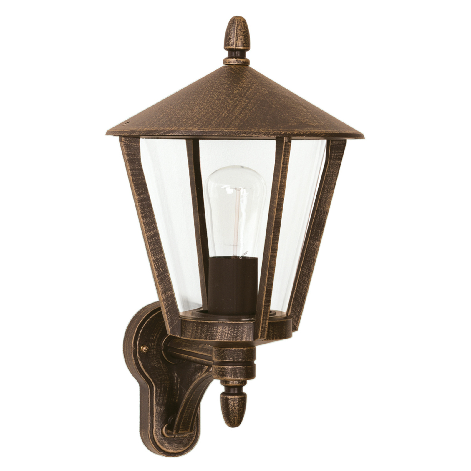 Stylish outdoor wall light 668, brown