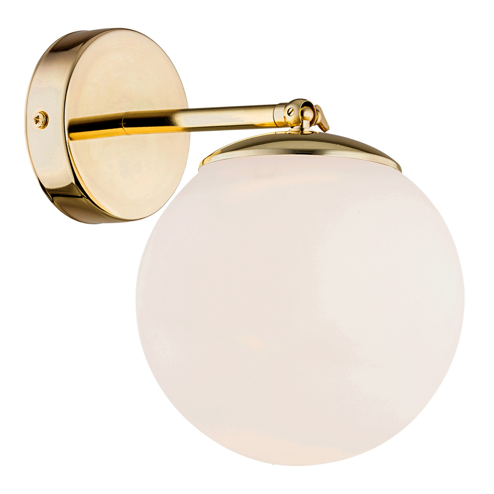 Sala wall lamp spherical glass lampshade, one-bulb