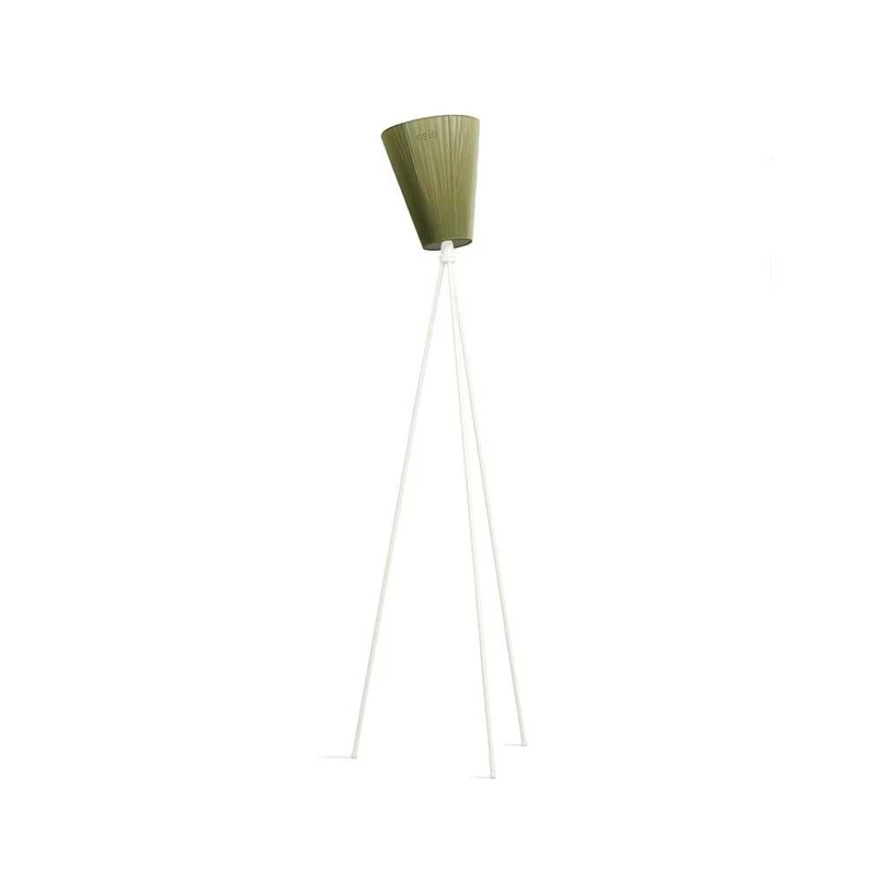 Northern - Oslo Wood Floor Lamp White/Olive