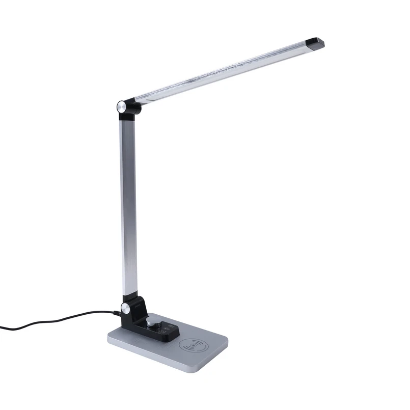 Lindby – Valtaris LED Tischleuchte CCT Silver/Black