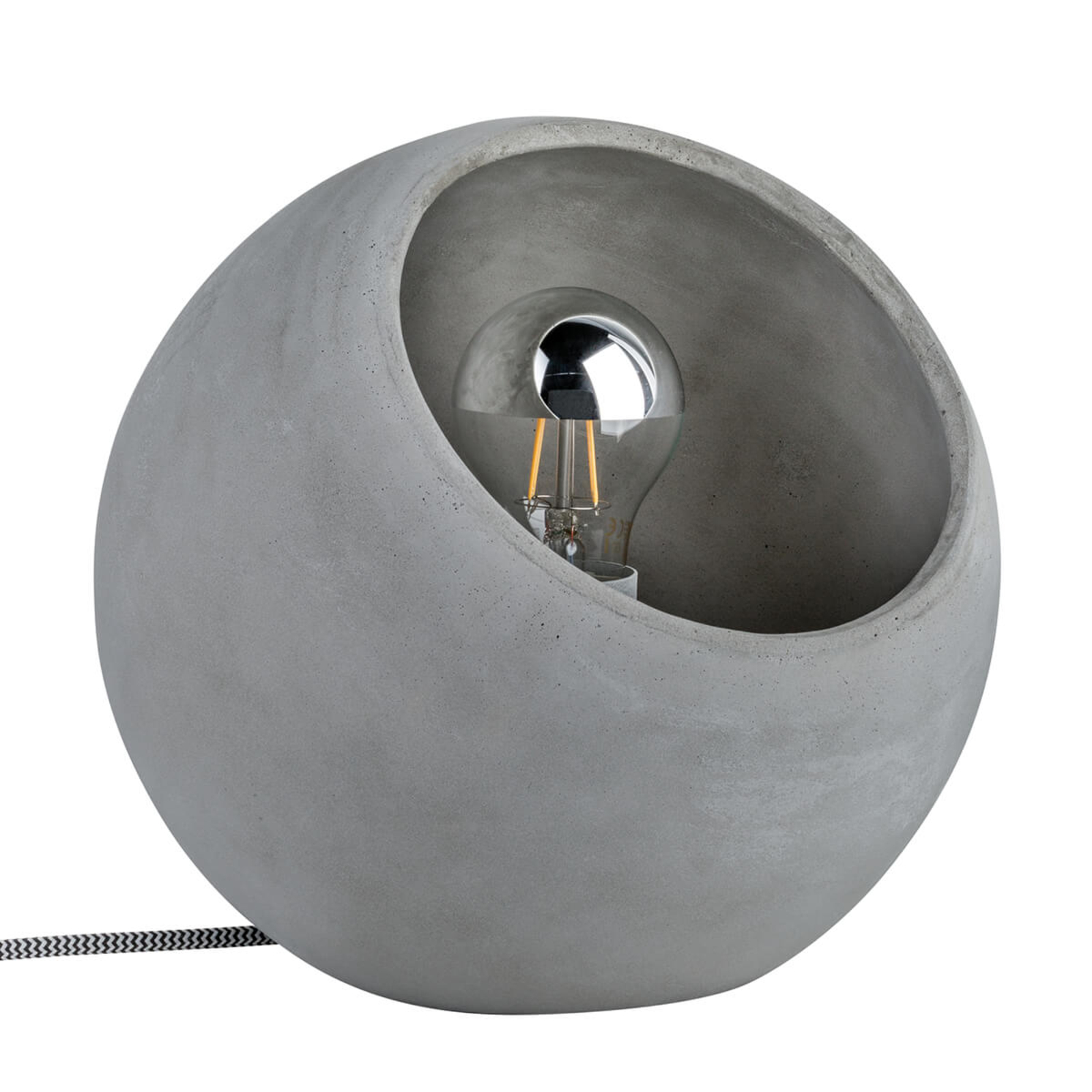 Bardzo nowoczesna betonowa lampa stołowa Ingram
