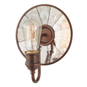 Urban Renewal væglampe med spejlglas, bronze