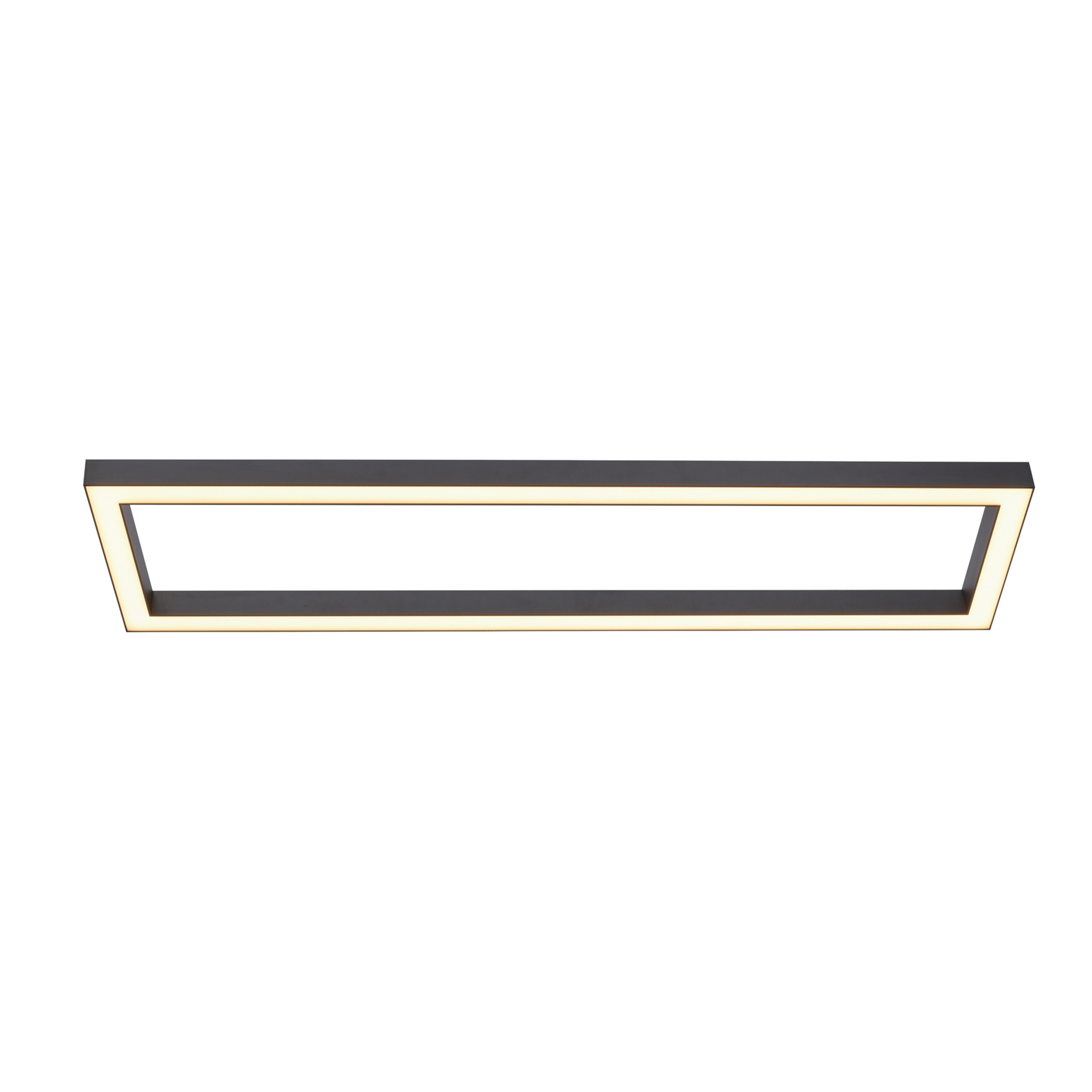Lines Square LED-Deckenlampe, 110cm, graphite, Remote - PURE