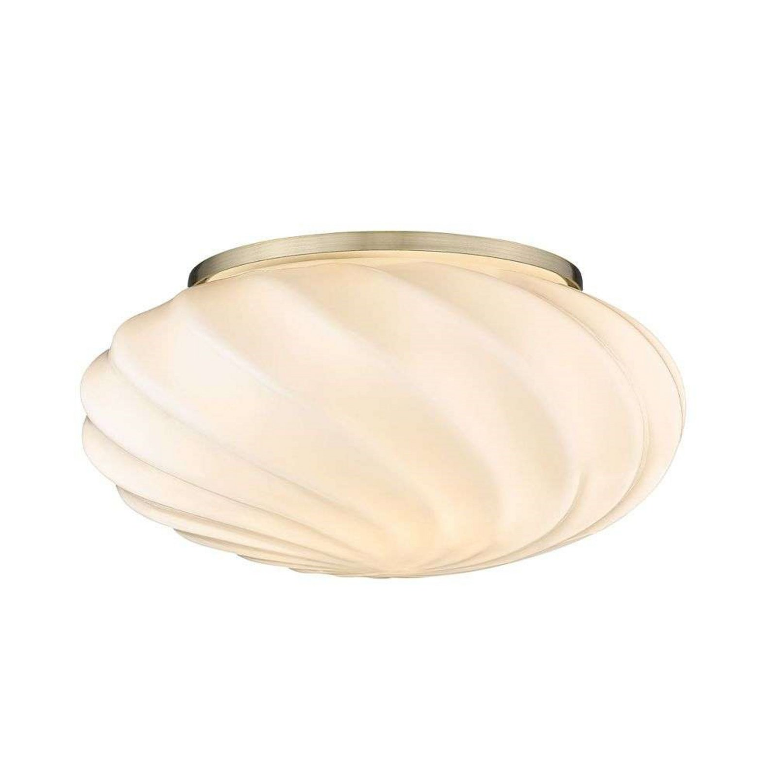 Twist Vägg-/Plafond Opal/Antique Brass - Halo Design