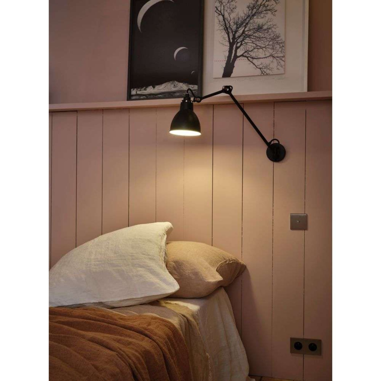 122 Lámpara de Pared Negro - Lampe Gras