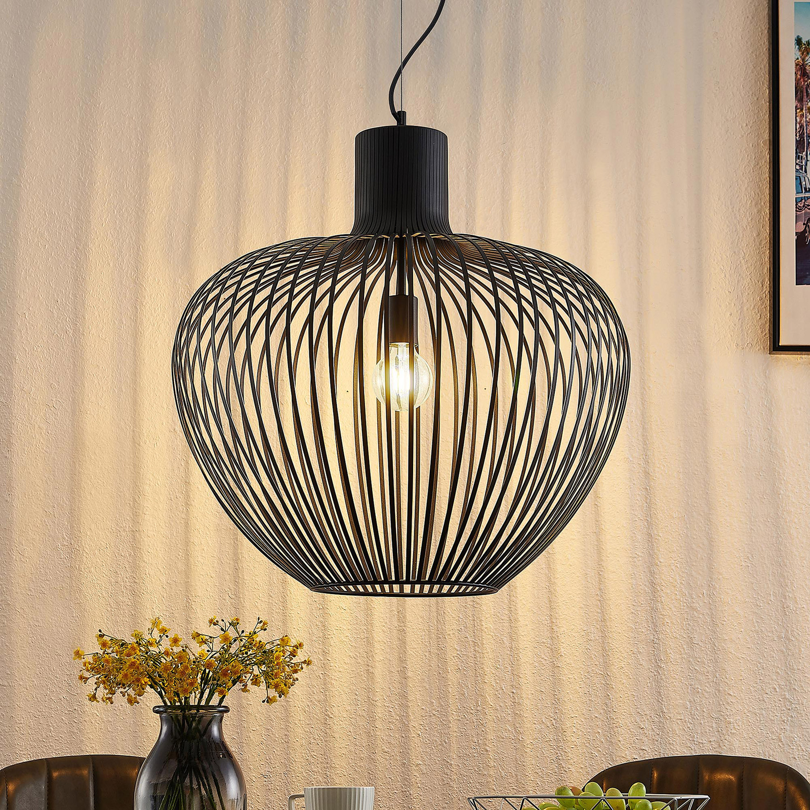 Lindby Deandre hængelampe, Ø 60 cm