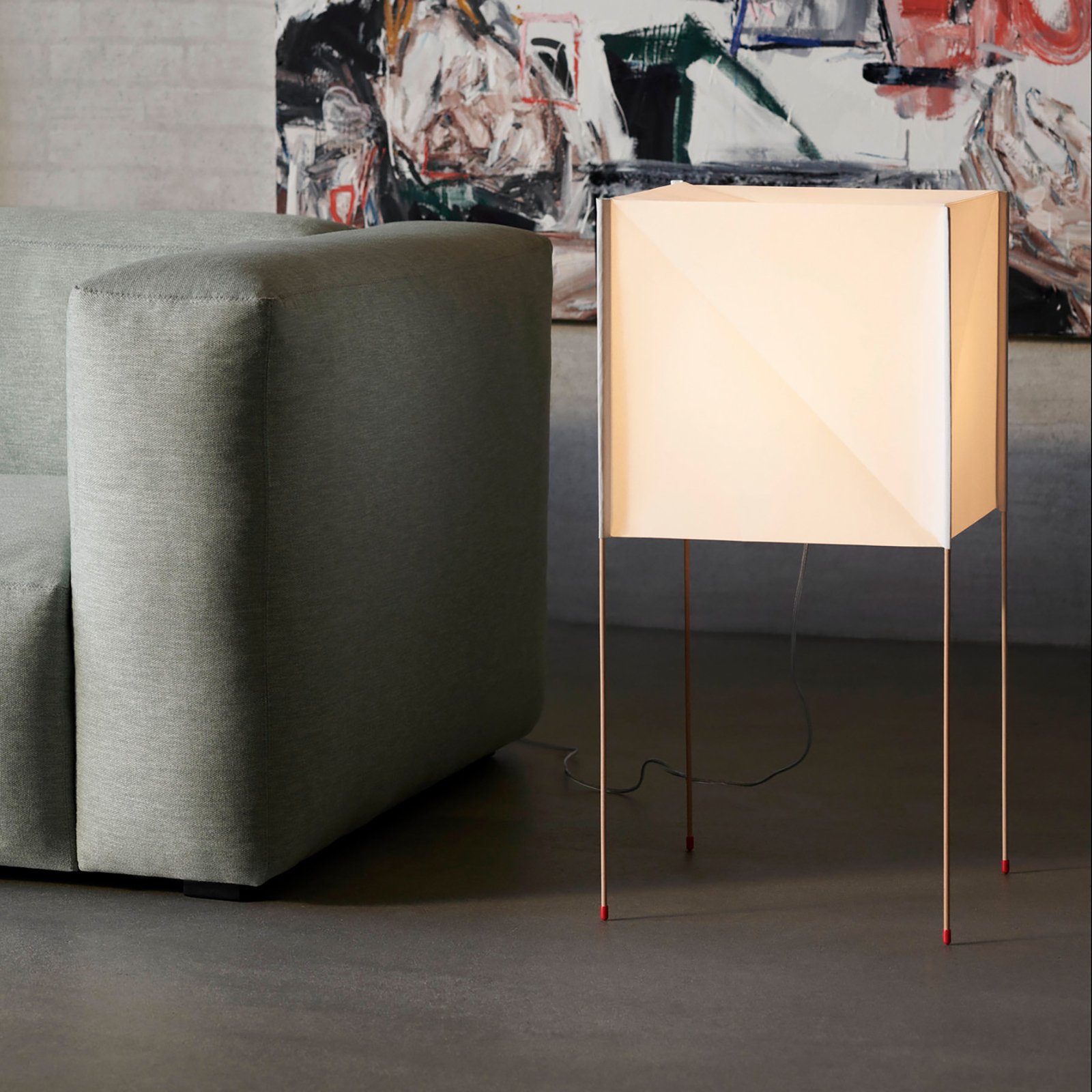 Paper Cube Golvlampa - HAY