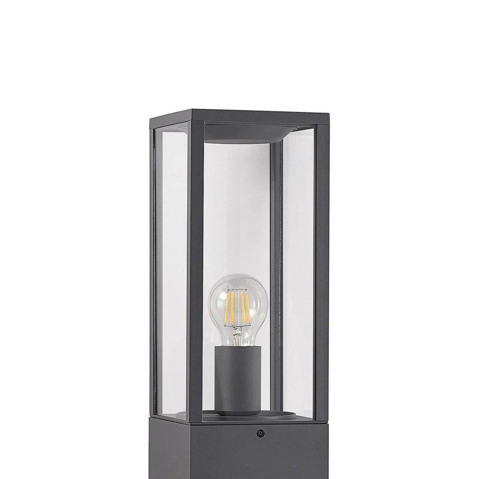 Peldar Lampă de Grădină H80 Dark Grey/Clear - Lindby