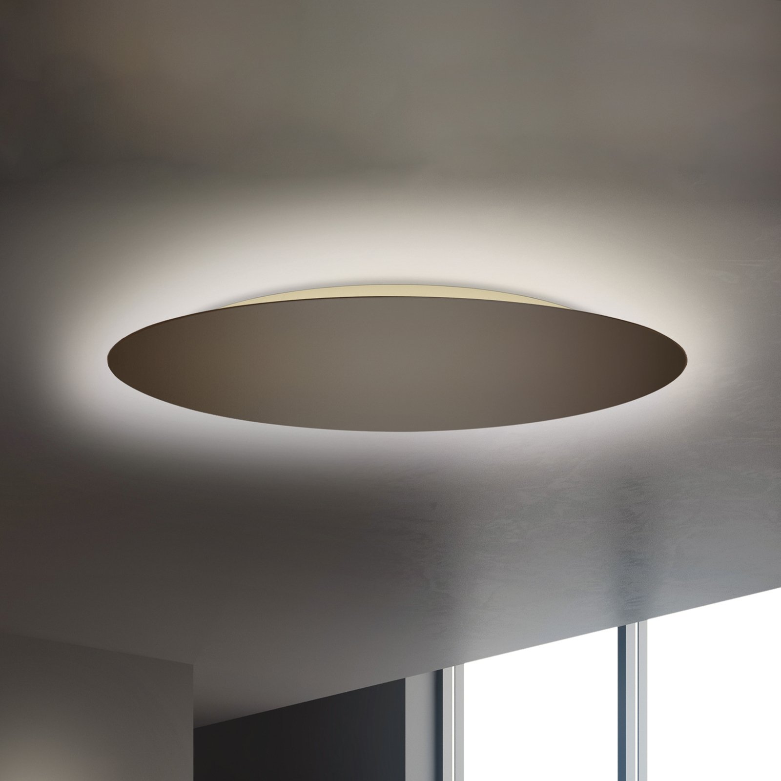 Escale Blade LED nástenné svietidlo bronzové Ø 95 cm