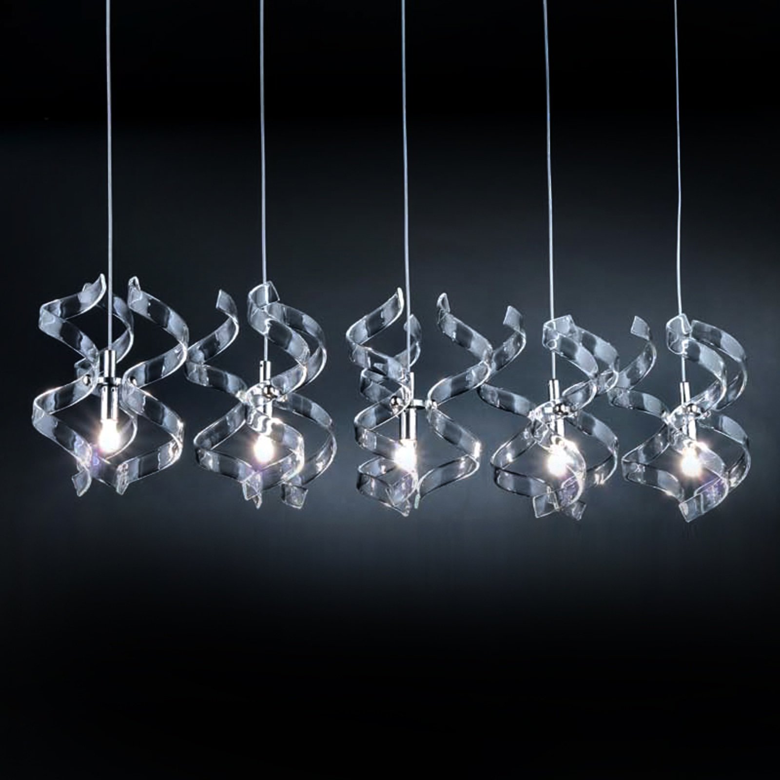 Hanglamp Crystal 5-lamps
