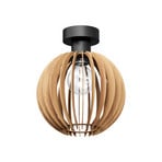 Loftlampe Clay, Ø 23 cm, birkeplywood, E27