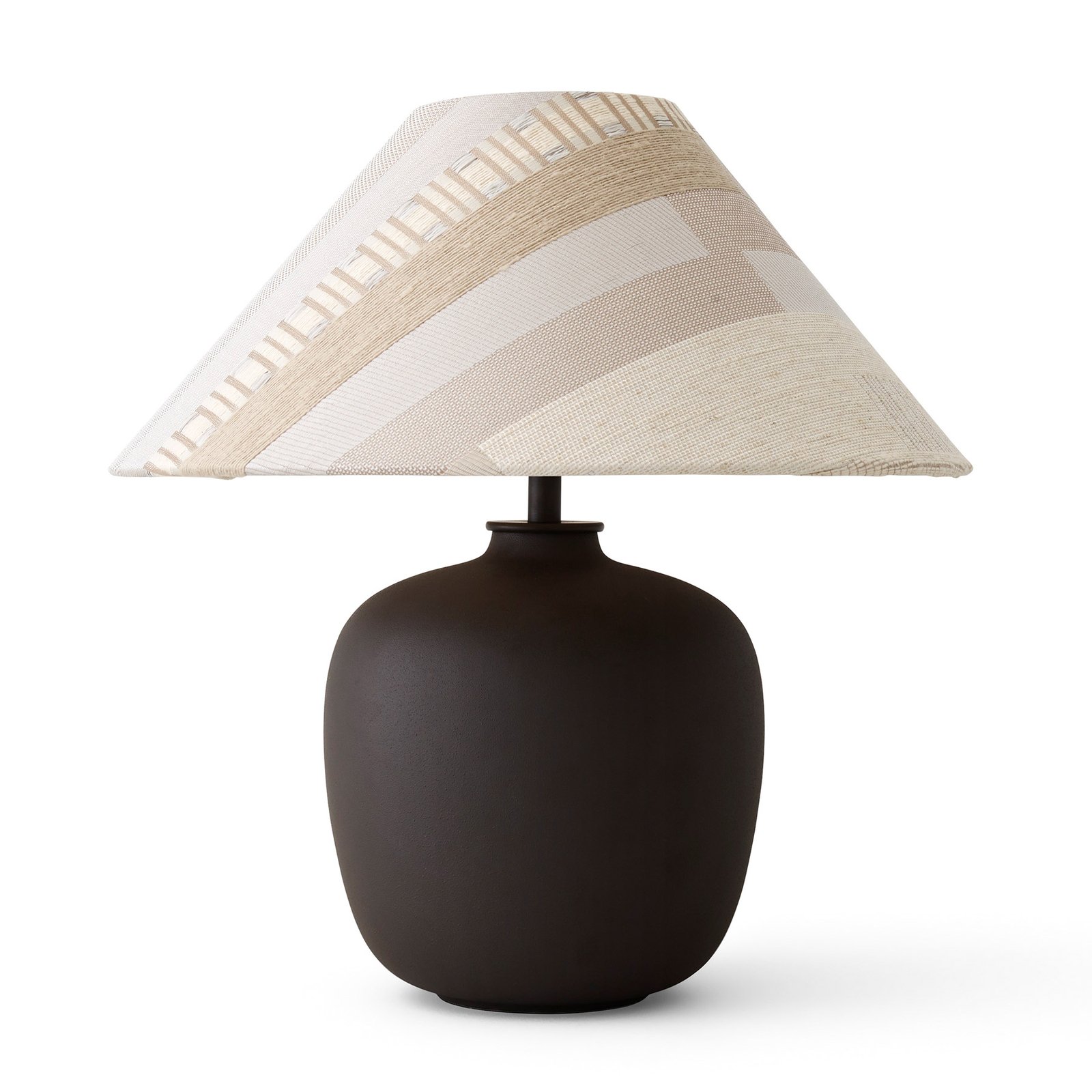 Audo Torso de mesa LED, marrón/crema/beige, 37cm