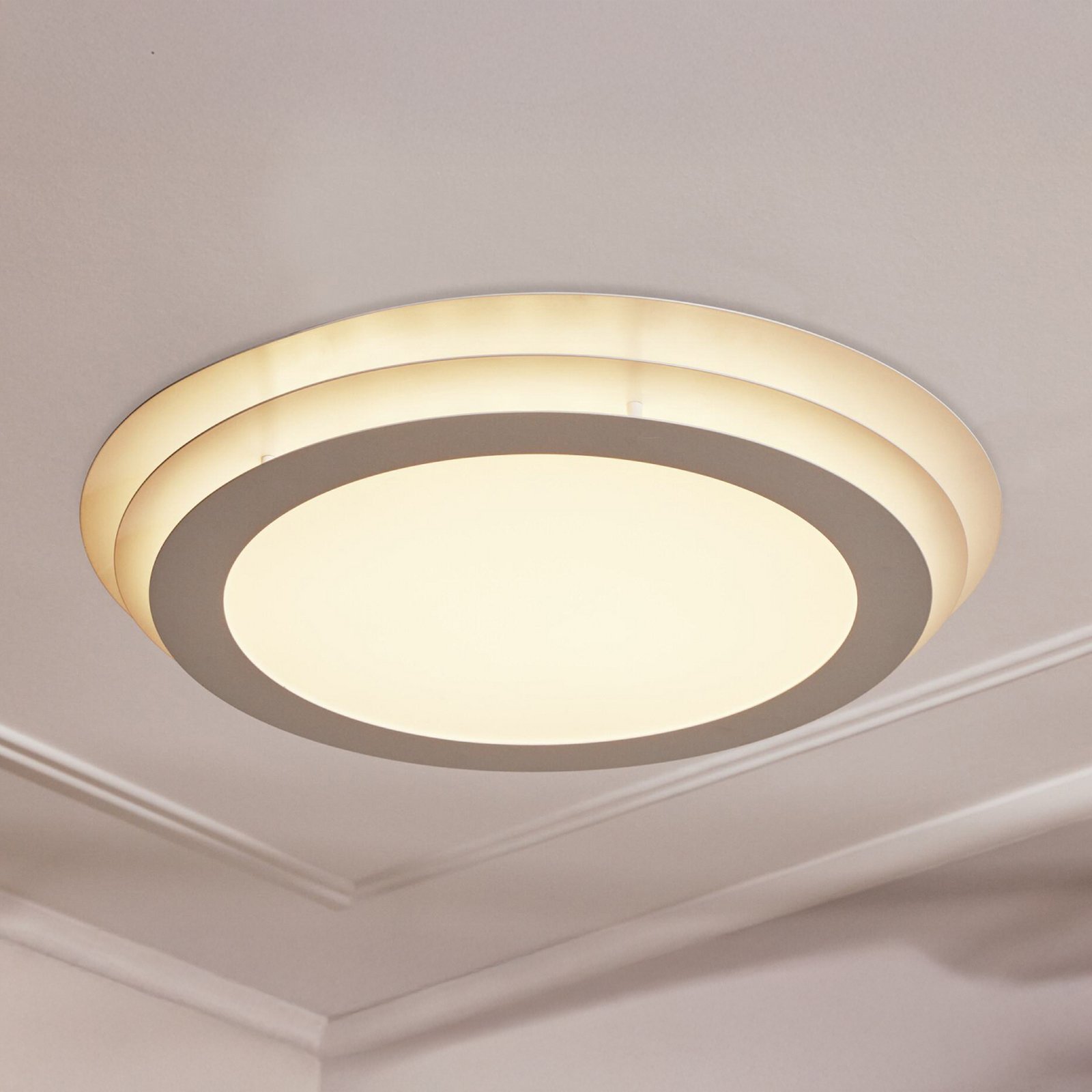 Lampa sufitowa LED OSRAM ORBIS SPIRAL LAYER, biała, Ø 50 cm