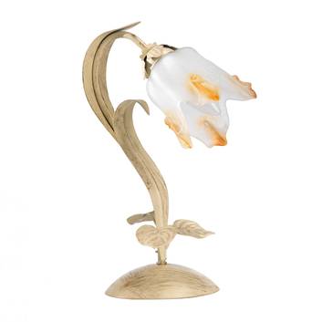 Stolná lampa Elena v kvetinovom tvare, 1-plameňová