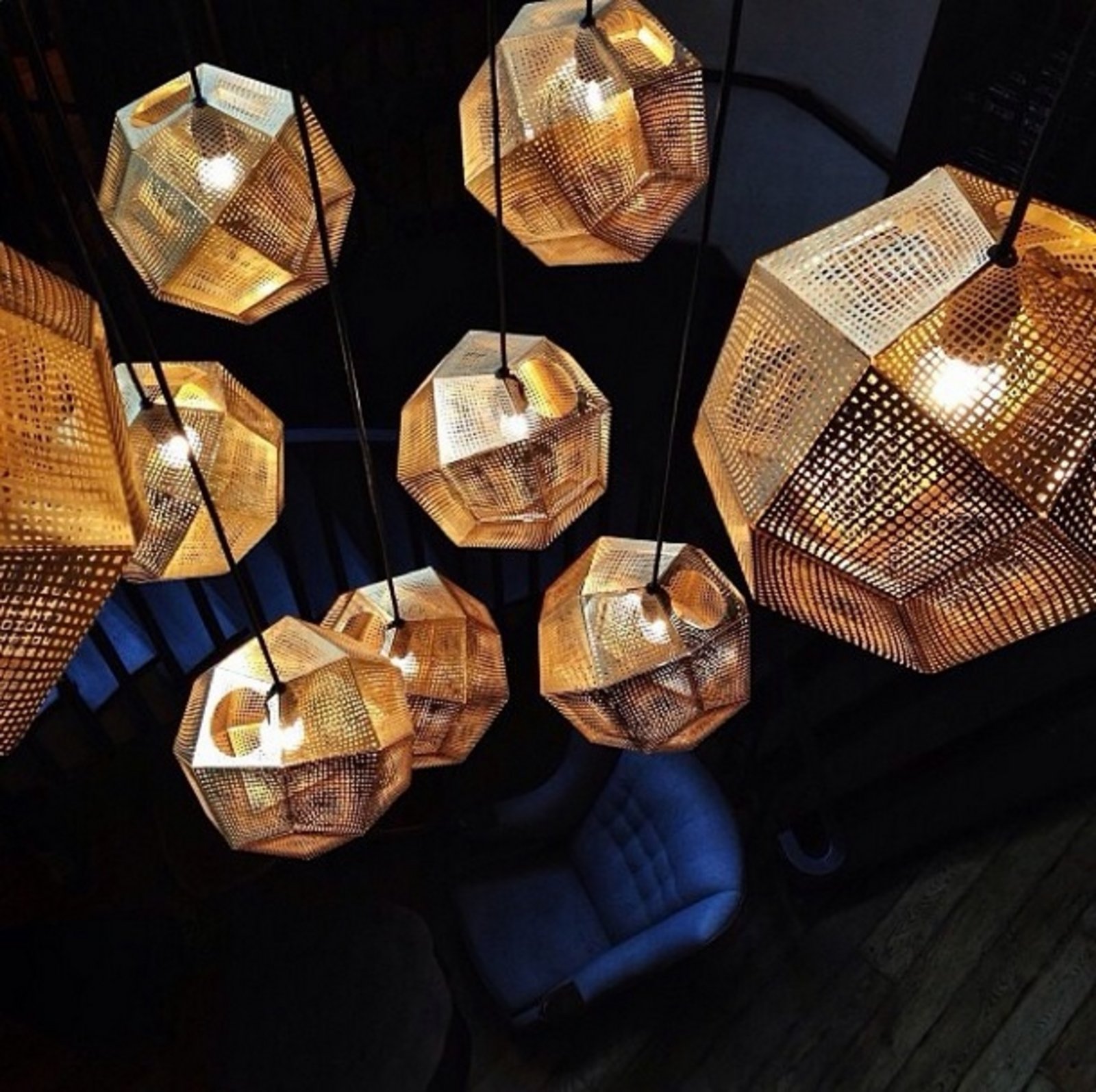 Etch Brass Candeeiro Suspenso - Tom Dixon