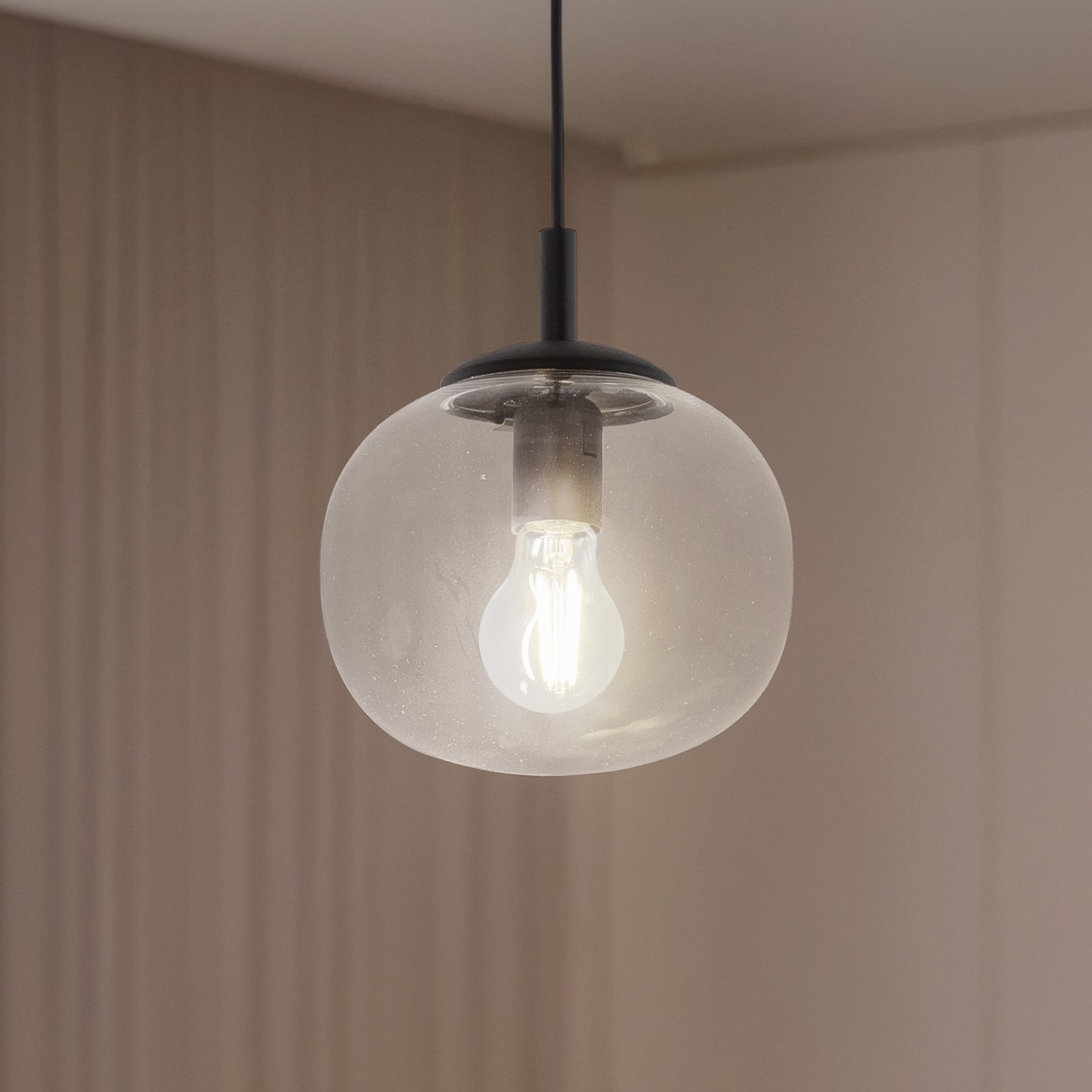 Vibe hanglamp, helder glas, Ø 20 cm