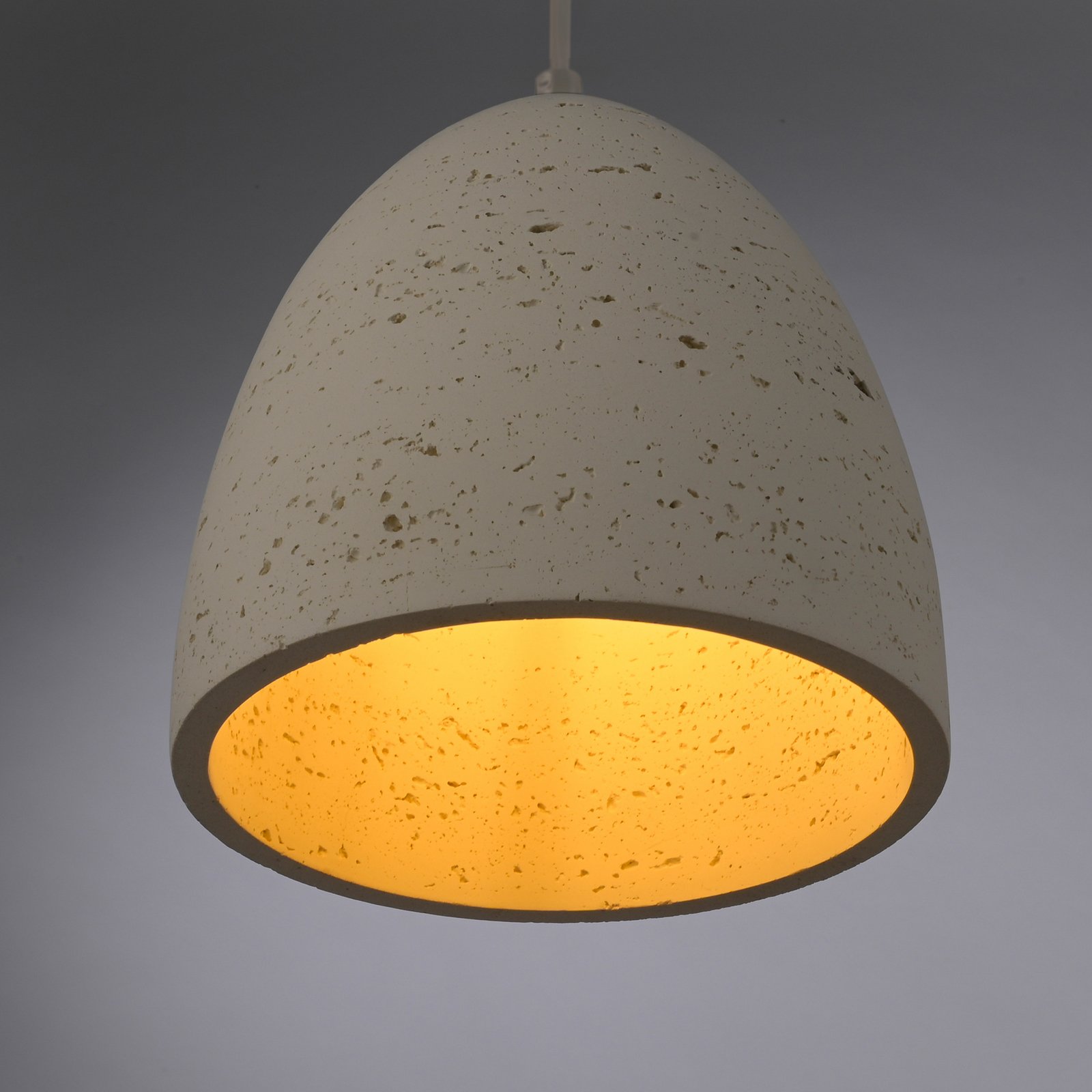 Schöner Wohnen Pakabinamas šviestuvas Traventa, smėlio spalvos, Ø 21 cm, E27