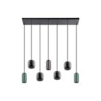 Narion 7 Lámpara Colgante Negro - Lucande
