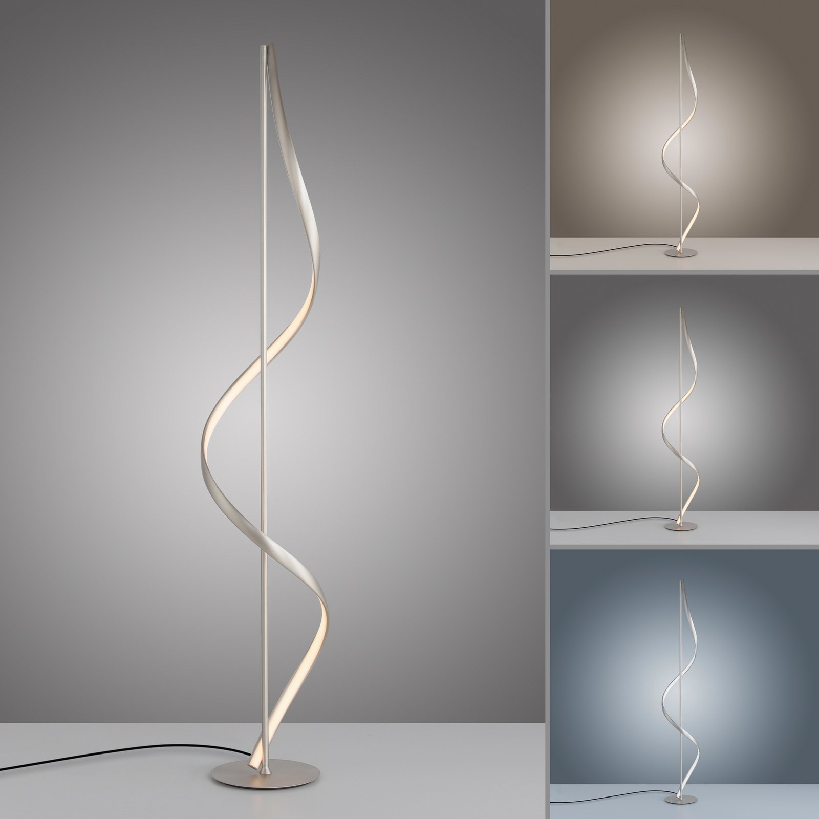 Paul Neuhaus Q-Swing LED stojací lampa, ocel
