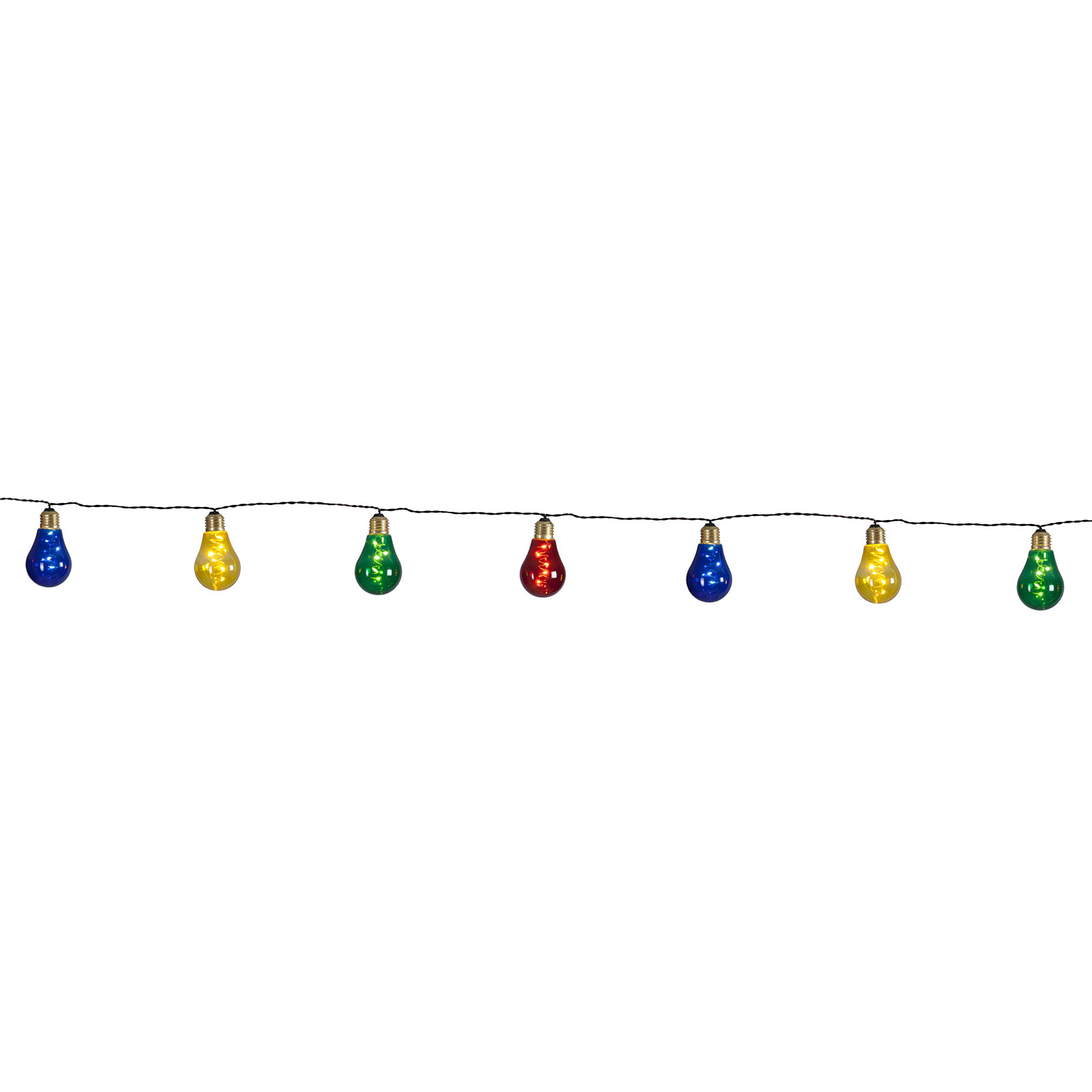 Glow LED string lights, 10 colourful light sources