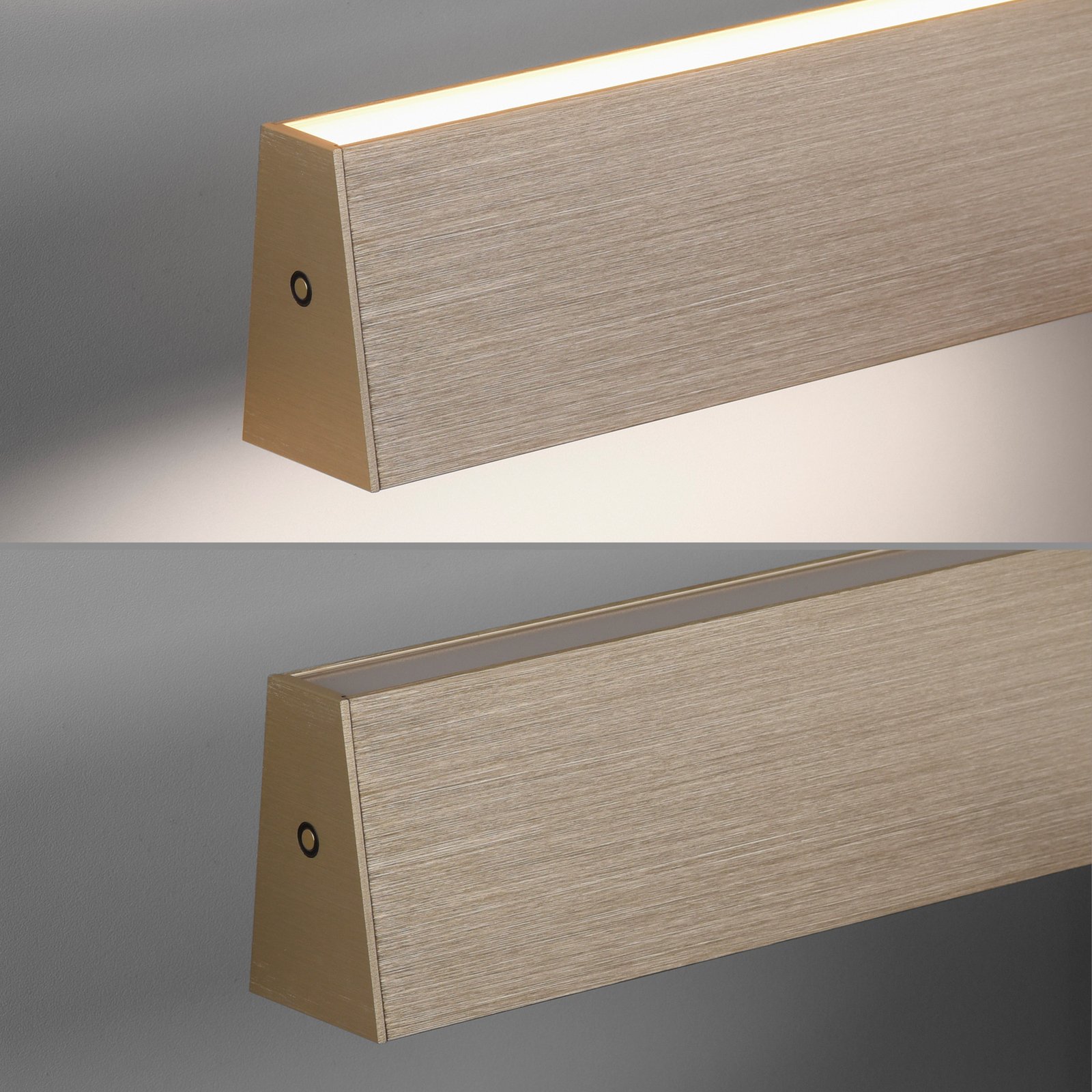 Luminária suspensa de barra LED PURE E-Motion, CCT, dourado
