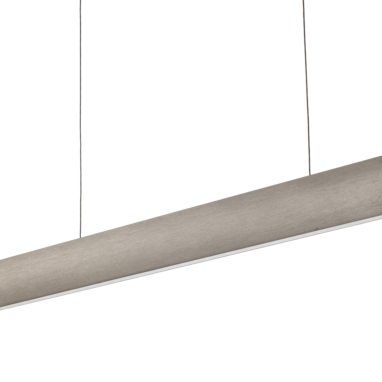 LED-Hängeleuchte Runa, nickel, Länge 132 cm