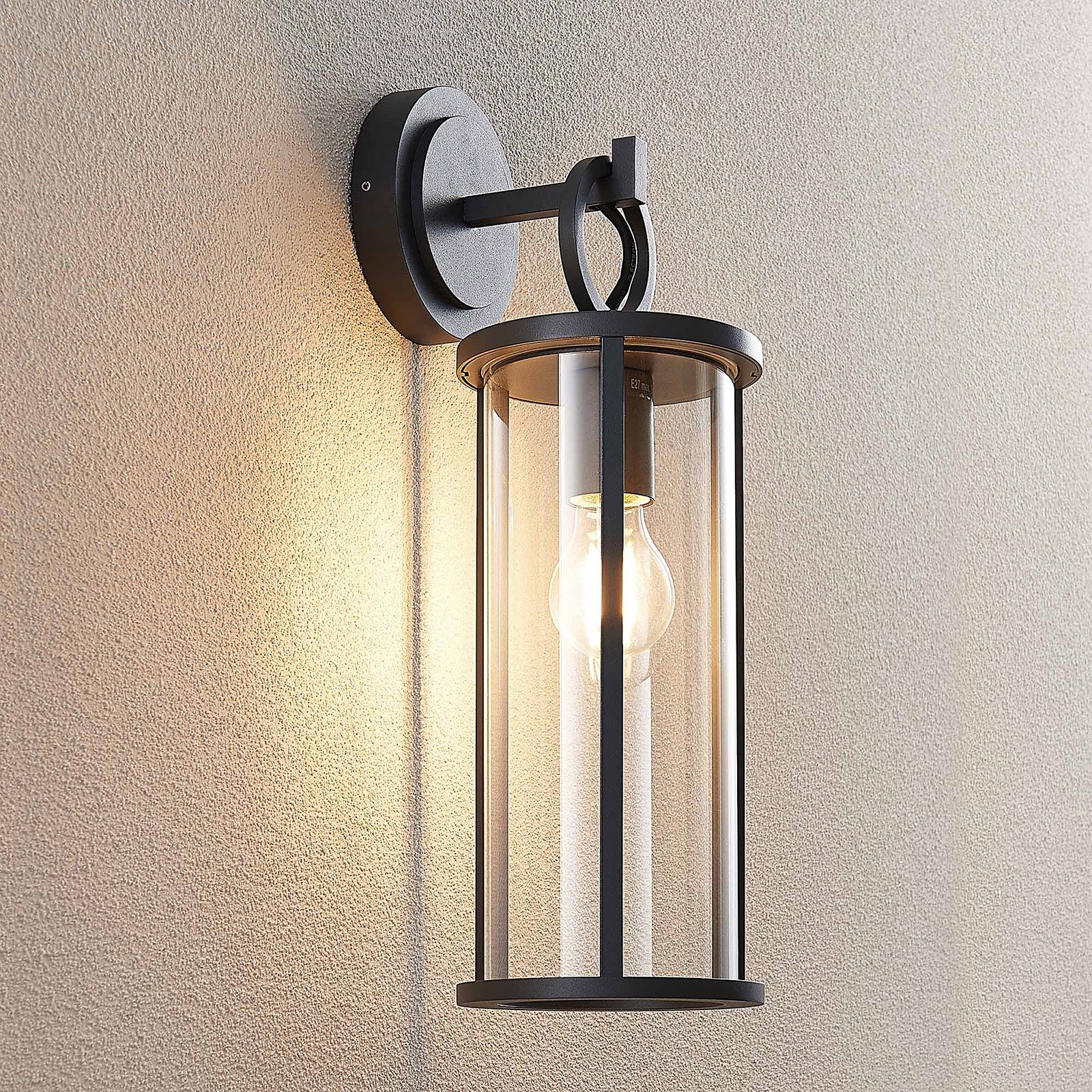 Emmeline Buiten Wandlamp Graphite - Lucande