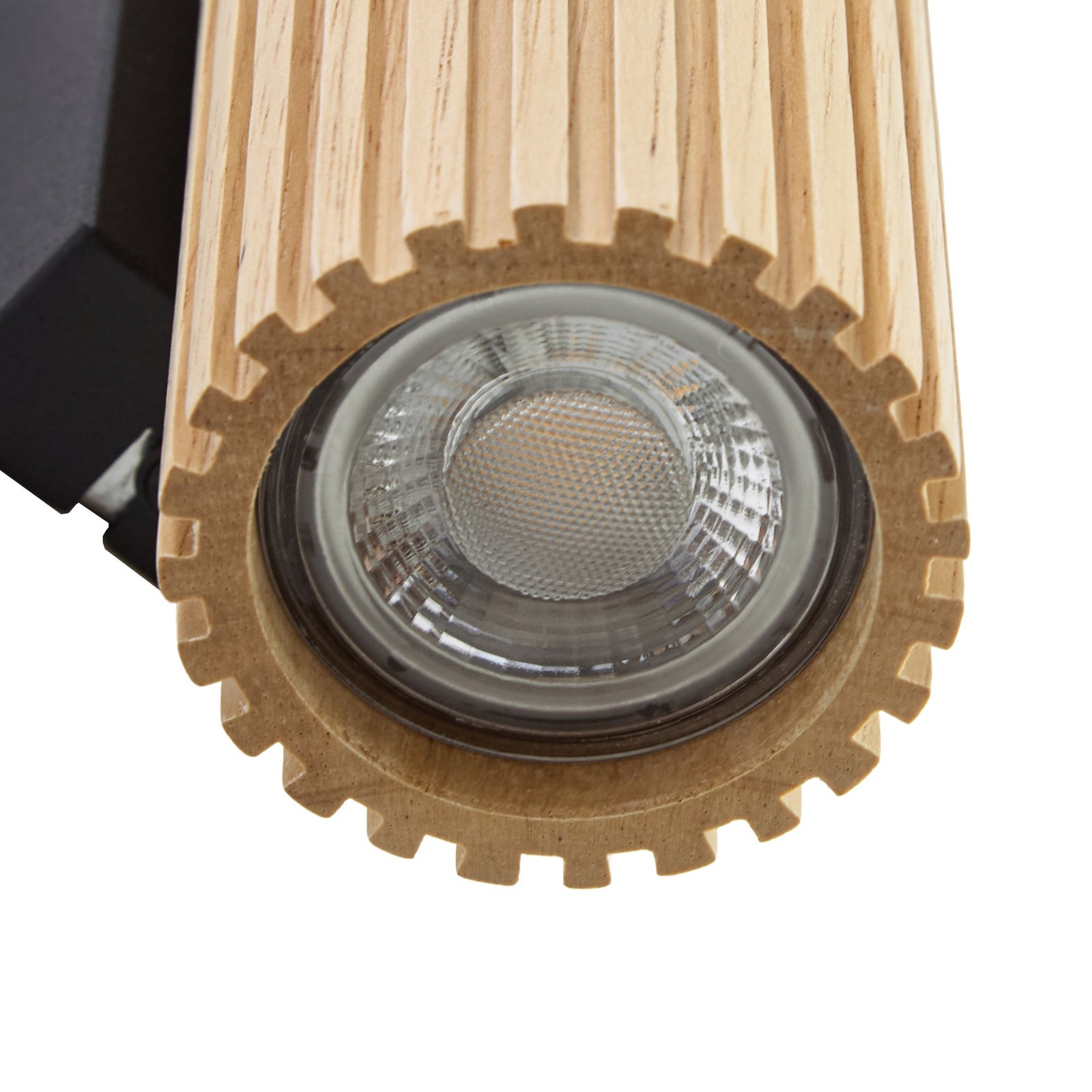 Applique Stralino, legno, altezza 22 cm, 2 luci, GU10 - Lindby Applique Stralino, legno, altezza 22 cm, 2 luci, GU10 - Lindby