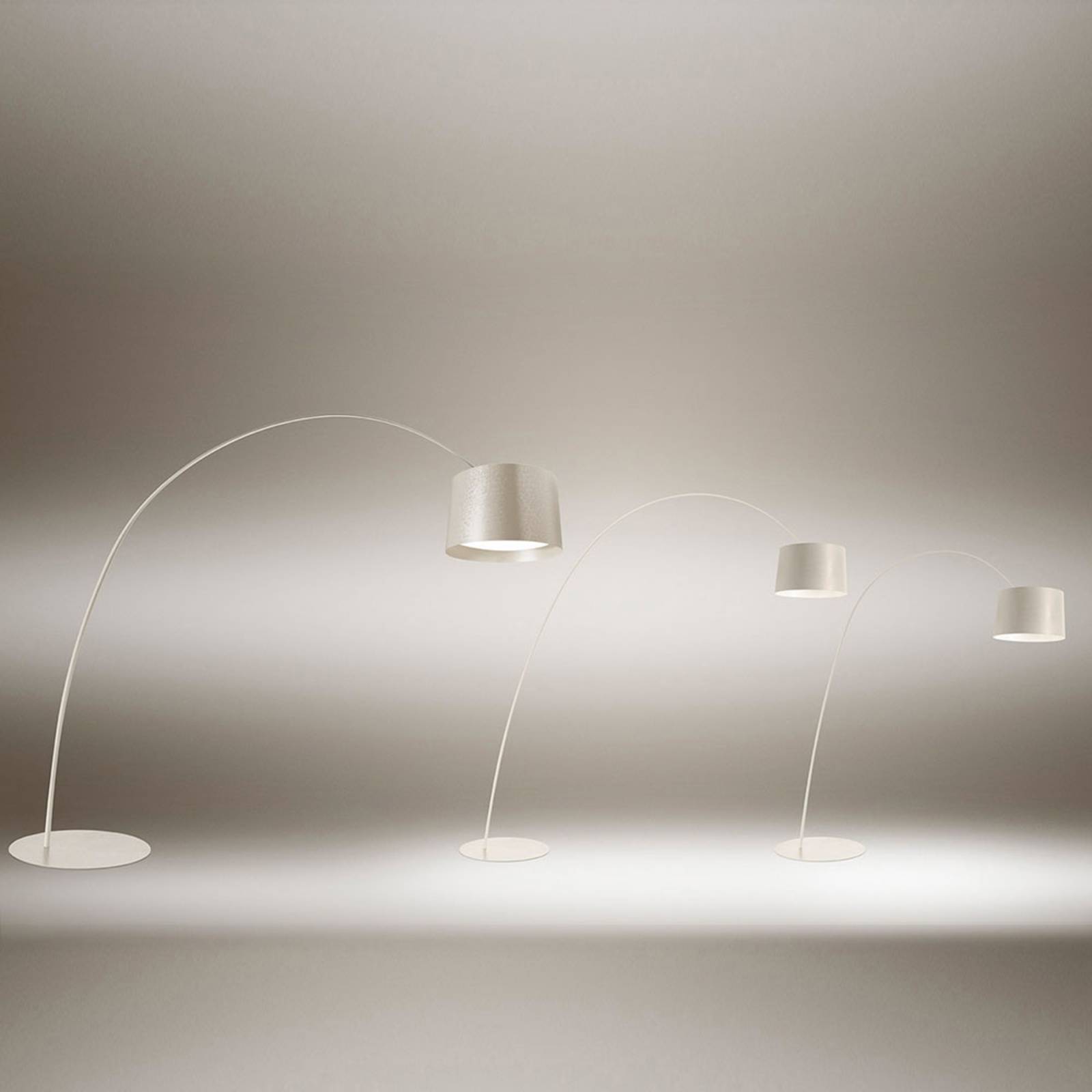 Foscarini Twiggy Elle lampa stojąca LED kremowa