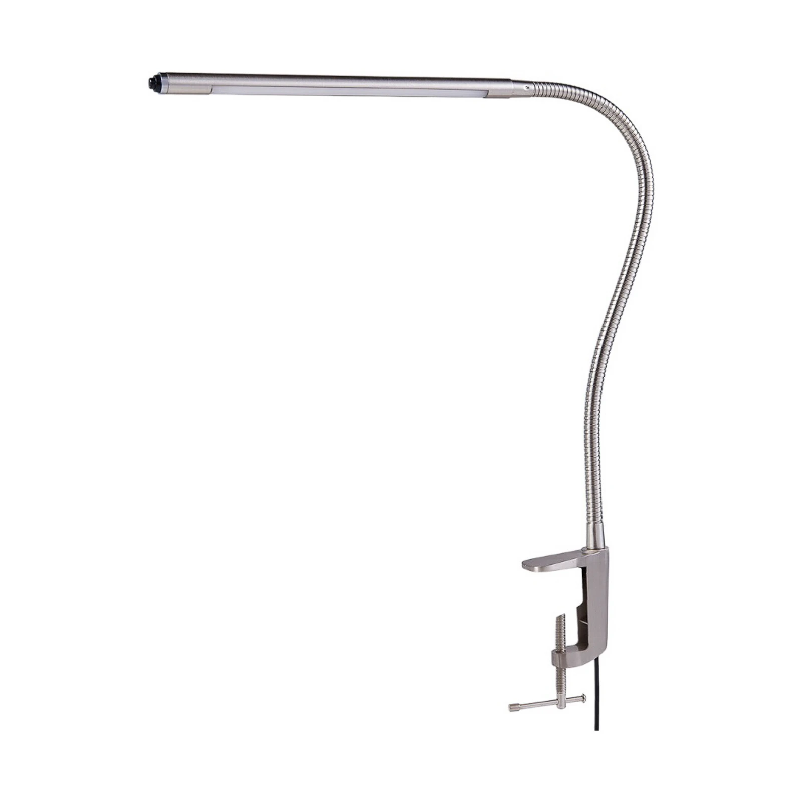 Lindby LED clemă de lumină Lionard, 53 cm, nichel mat, metal
