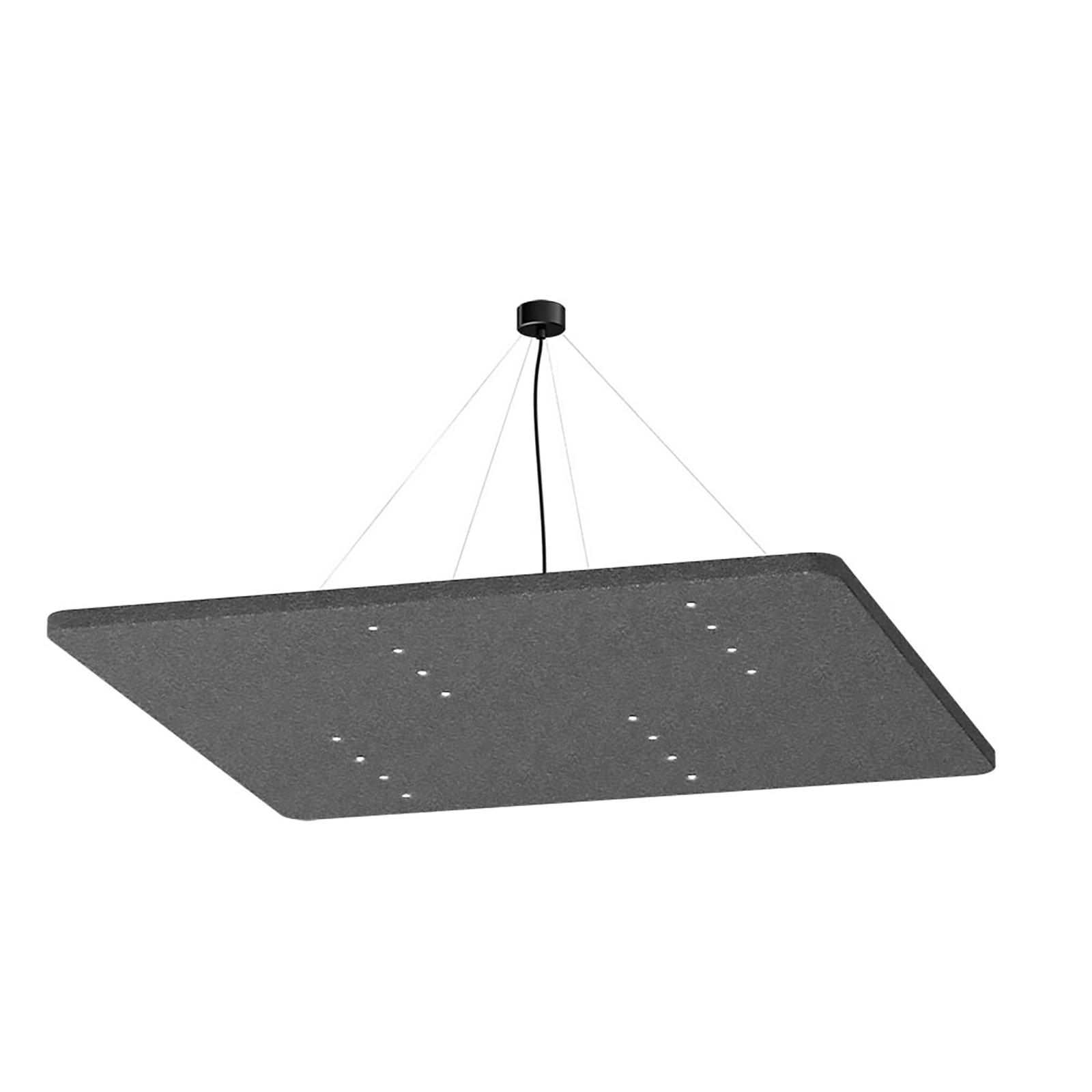 LEDWORKS Sono-LED Square 16 sospens 940 38° grigio
