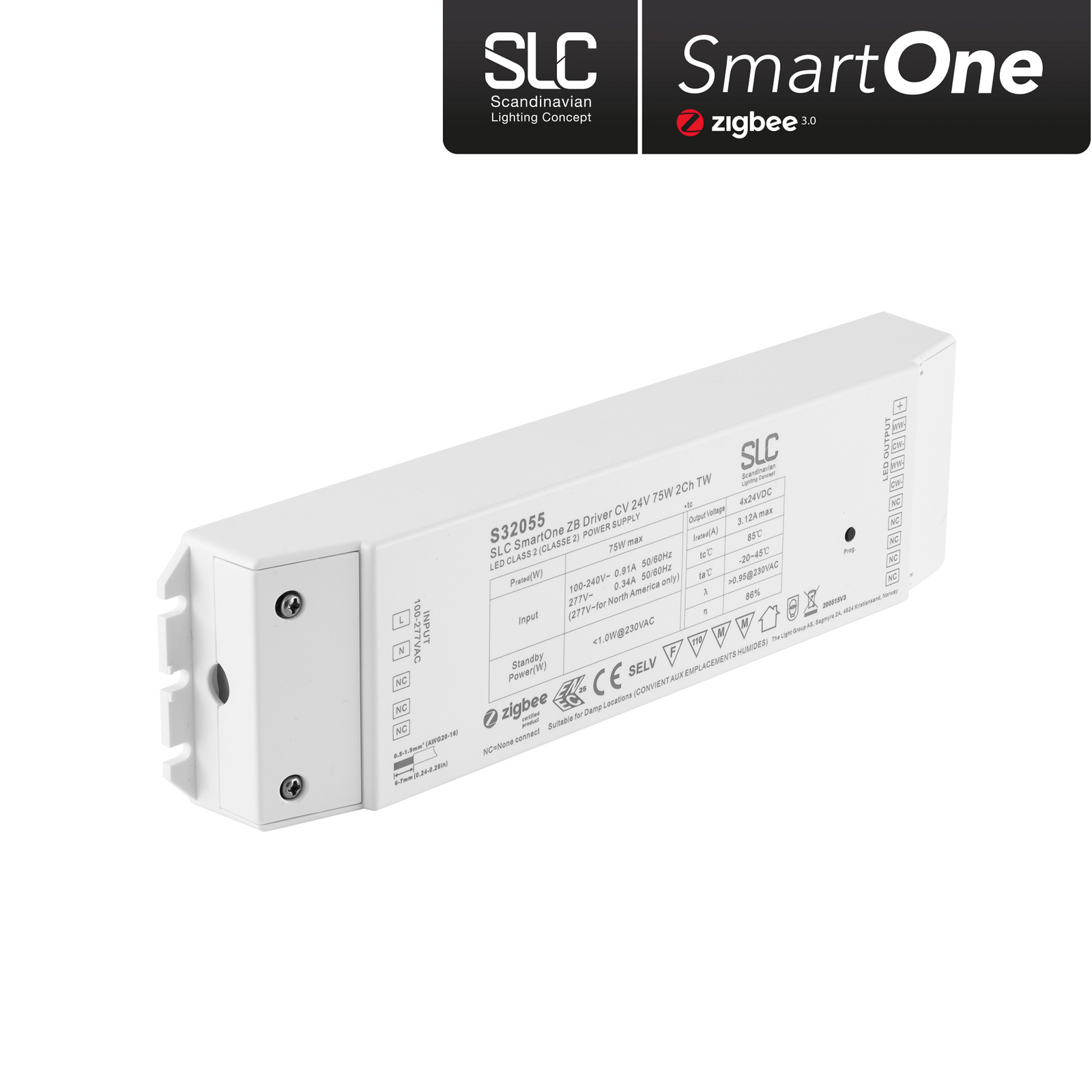 SLC SmartOne alimentation ZigBee 24V 75W PWM CCT