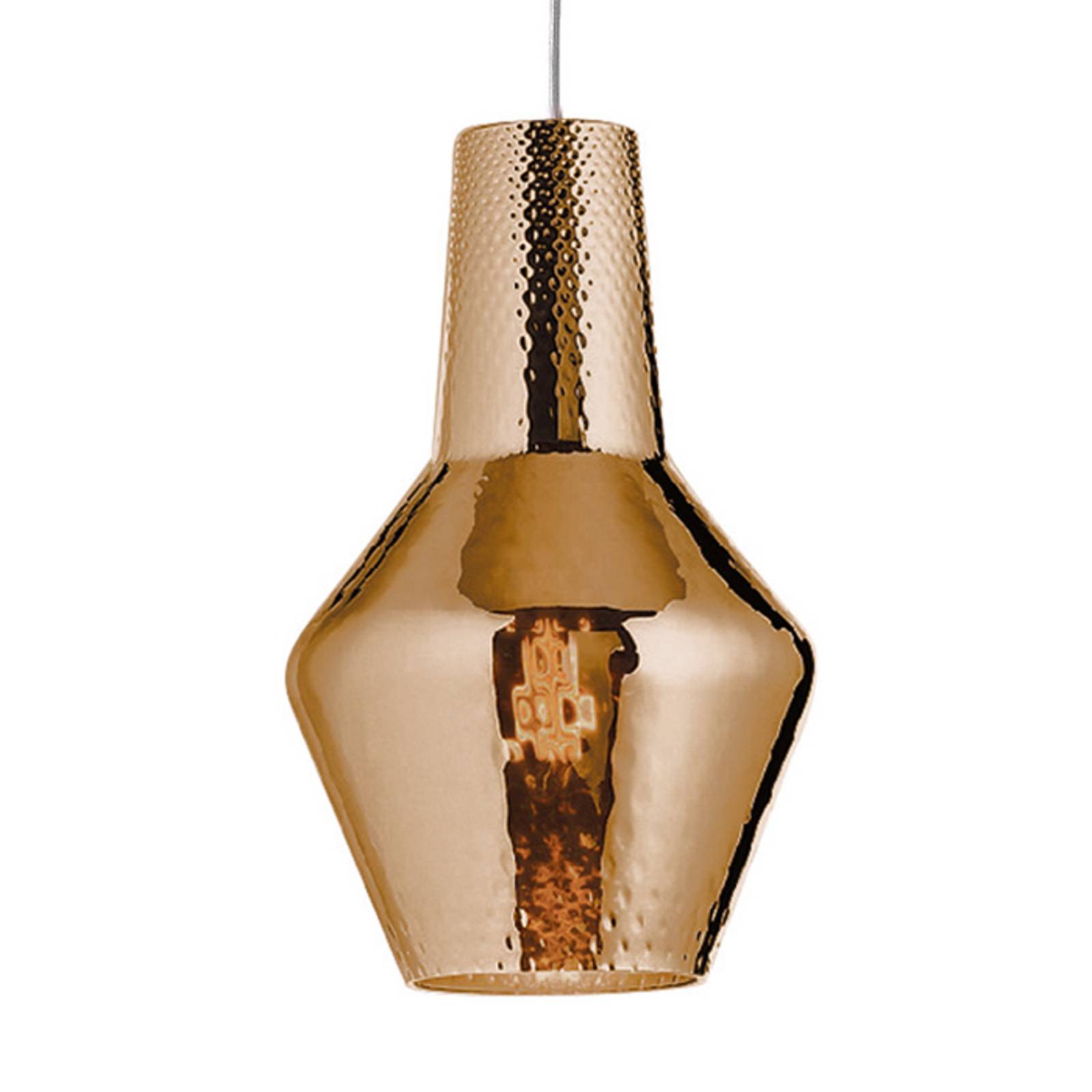 Lampa wisząca Romeo 130 cm, brąz metalik