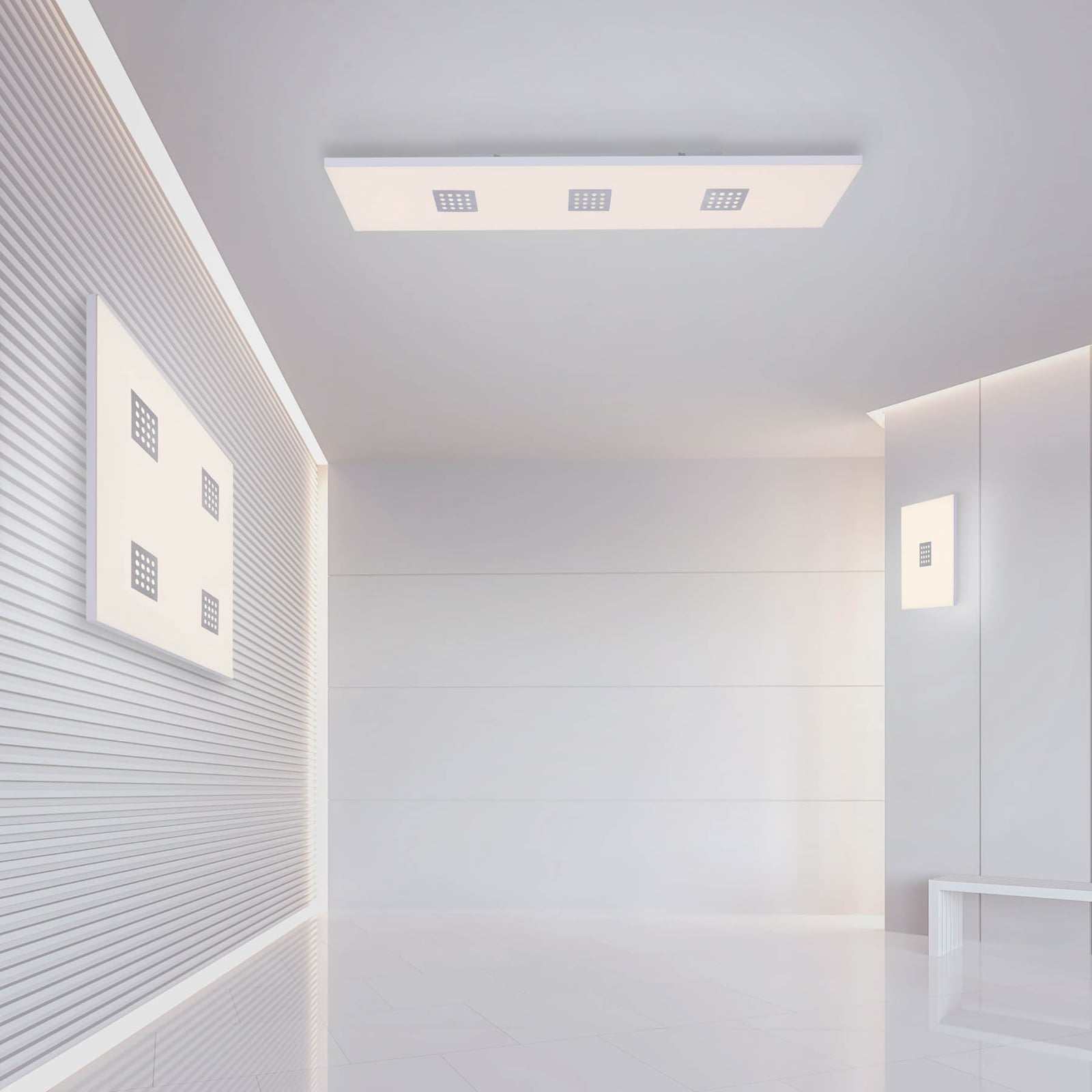 Neo LED-Deckenleuchte, 120cm, alu, CCT, Fernbedienung - PURE Neo LED-Deckenleuchte, 120cm, alu, CCT, Fernbedienung - PURE