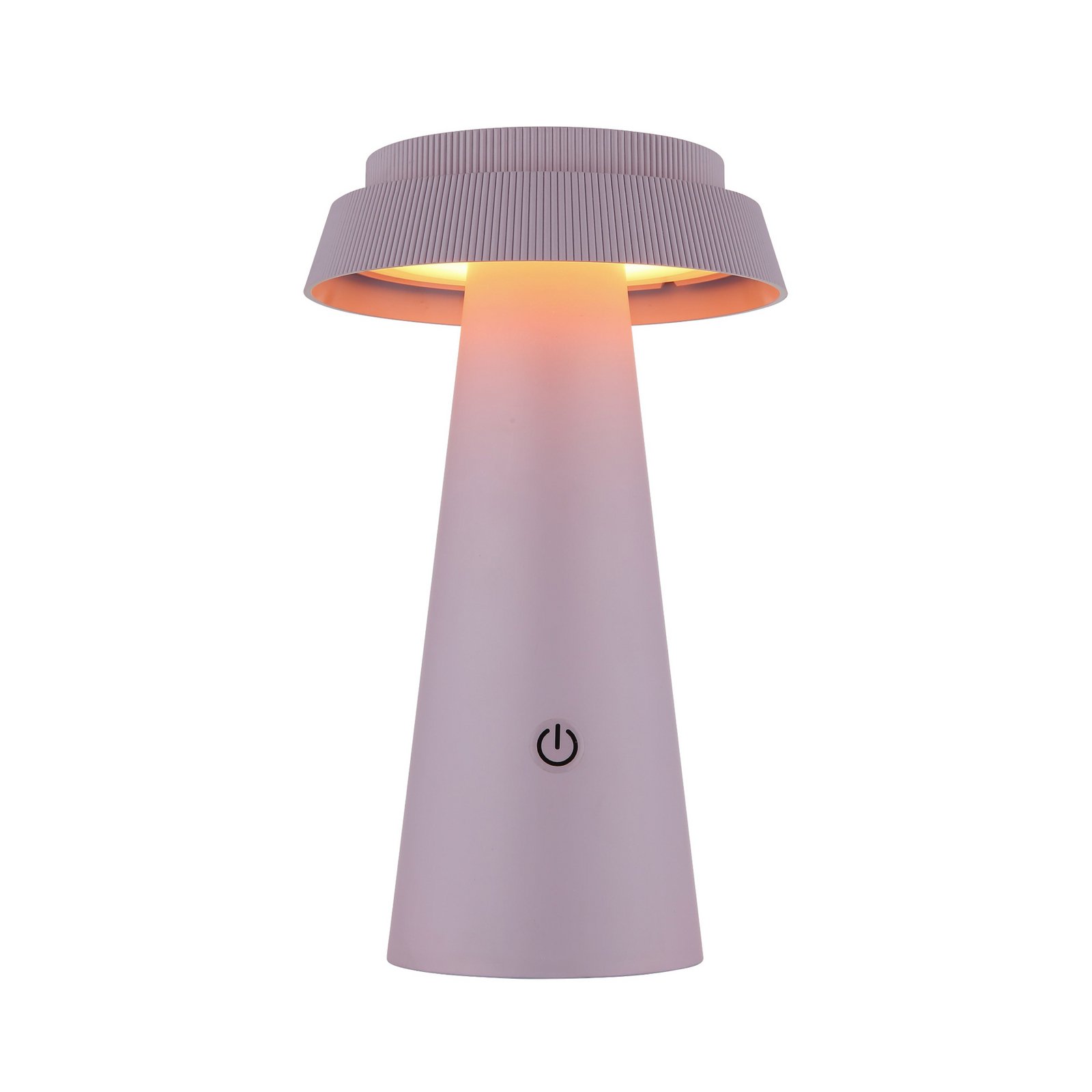 Lampe à table LED rechargeable 36624, rose, batterie, CCT, IP54, intensité