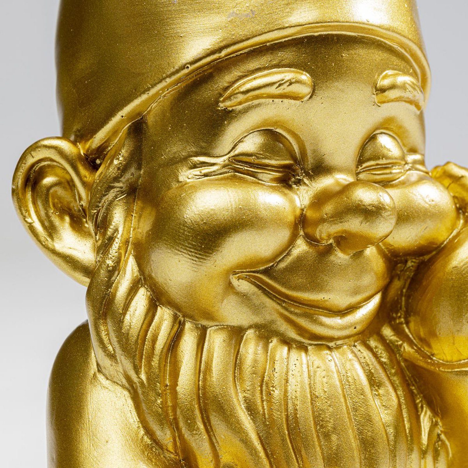 KARE Deko-Figur Zwerg, goldfarben, Höhe 21 cm, Polyresin