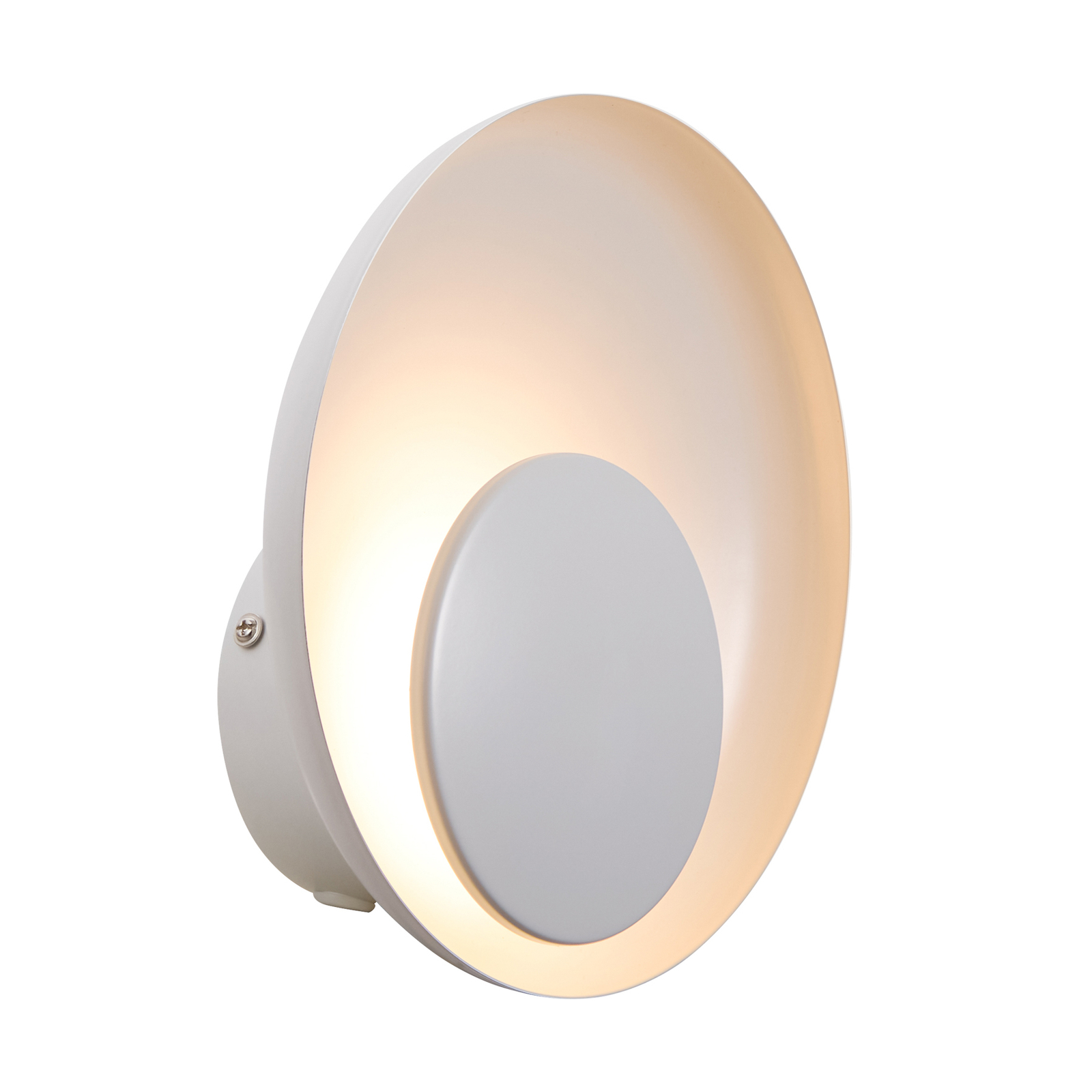 Marsi LED wall light with a cable/plug, white