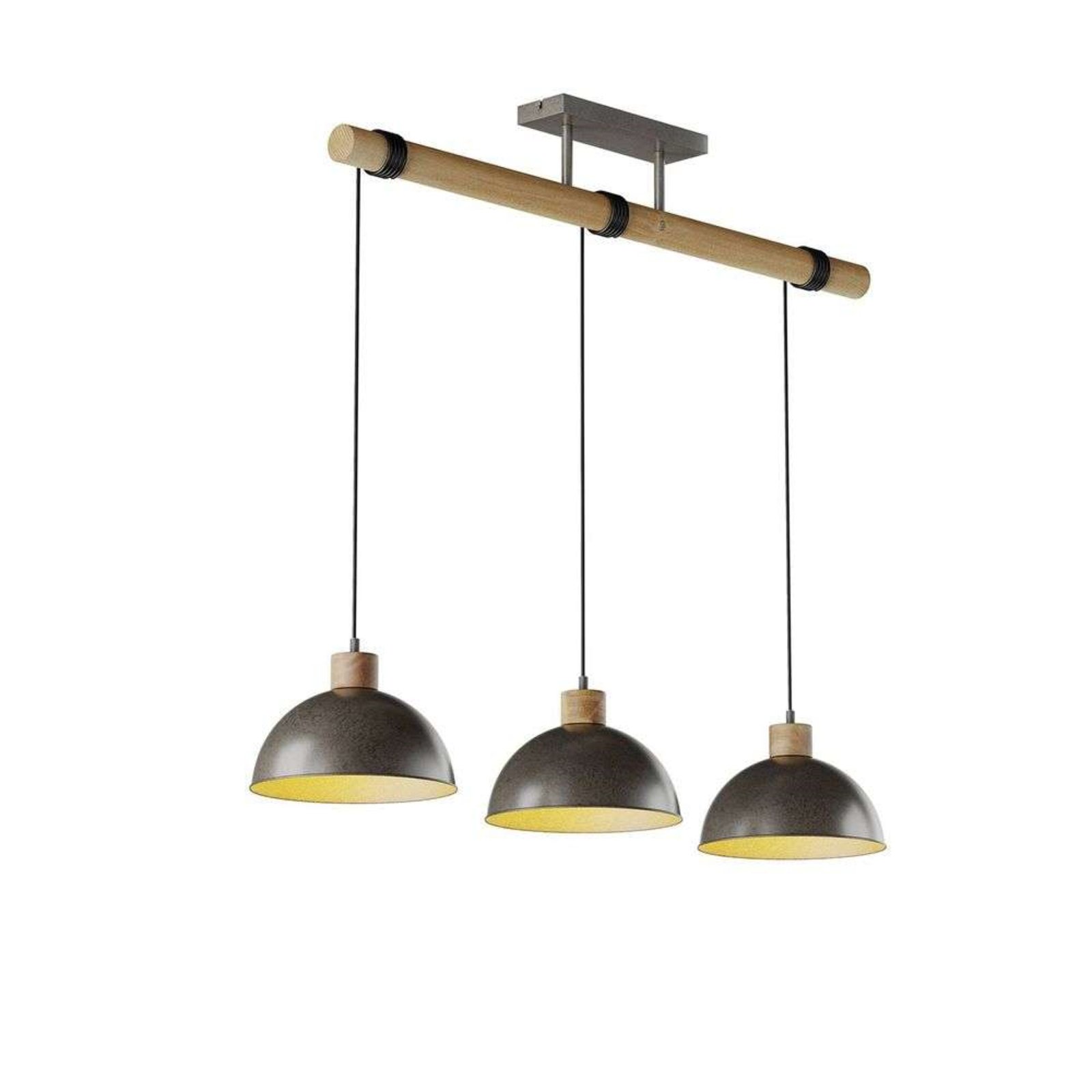 Holgar Taklampa Green/Wood - Lindby