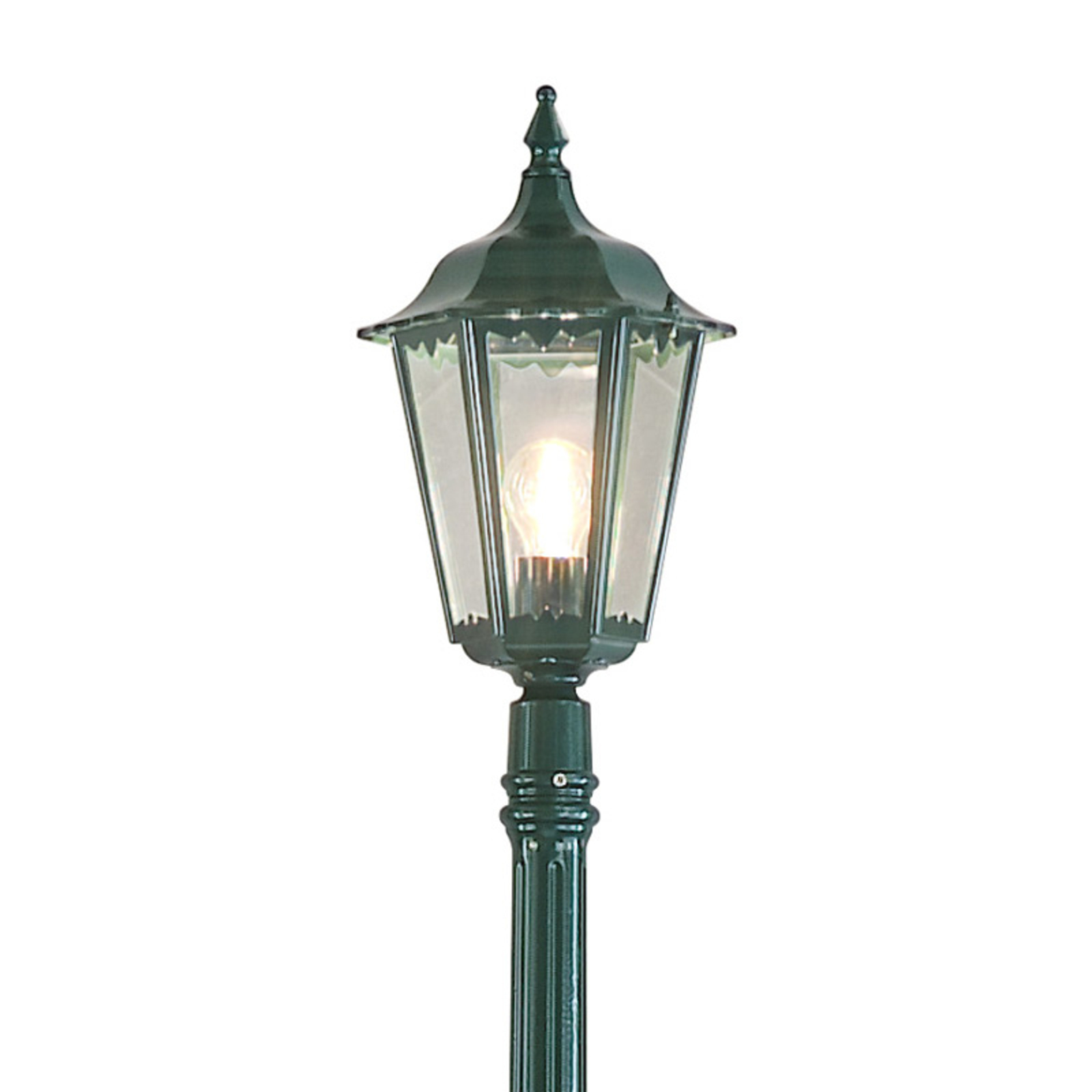 Lampe pour mât Firenze à 1 lampe, verte