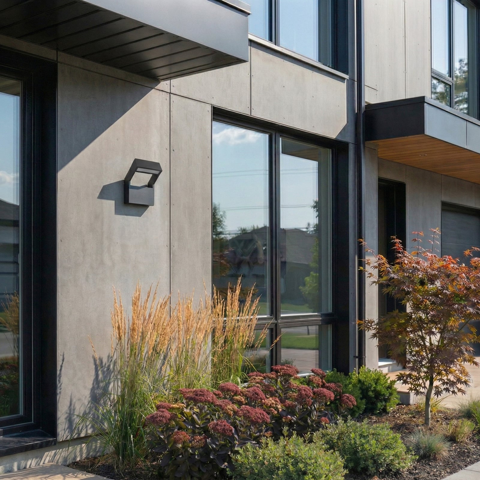 Vonkajšie LED nástenné svietidlo Kovato, tmavošedé, IP65 – Arcchio