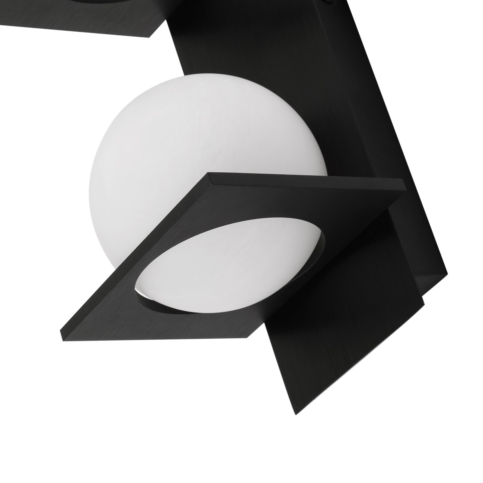 Kulka 2 Applique da Parete Opale/Nero - Lucande