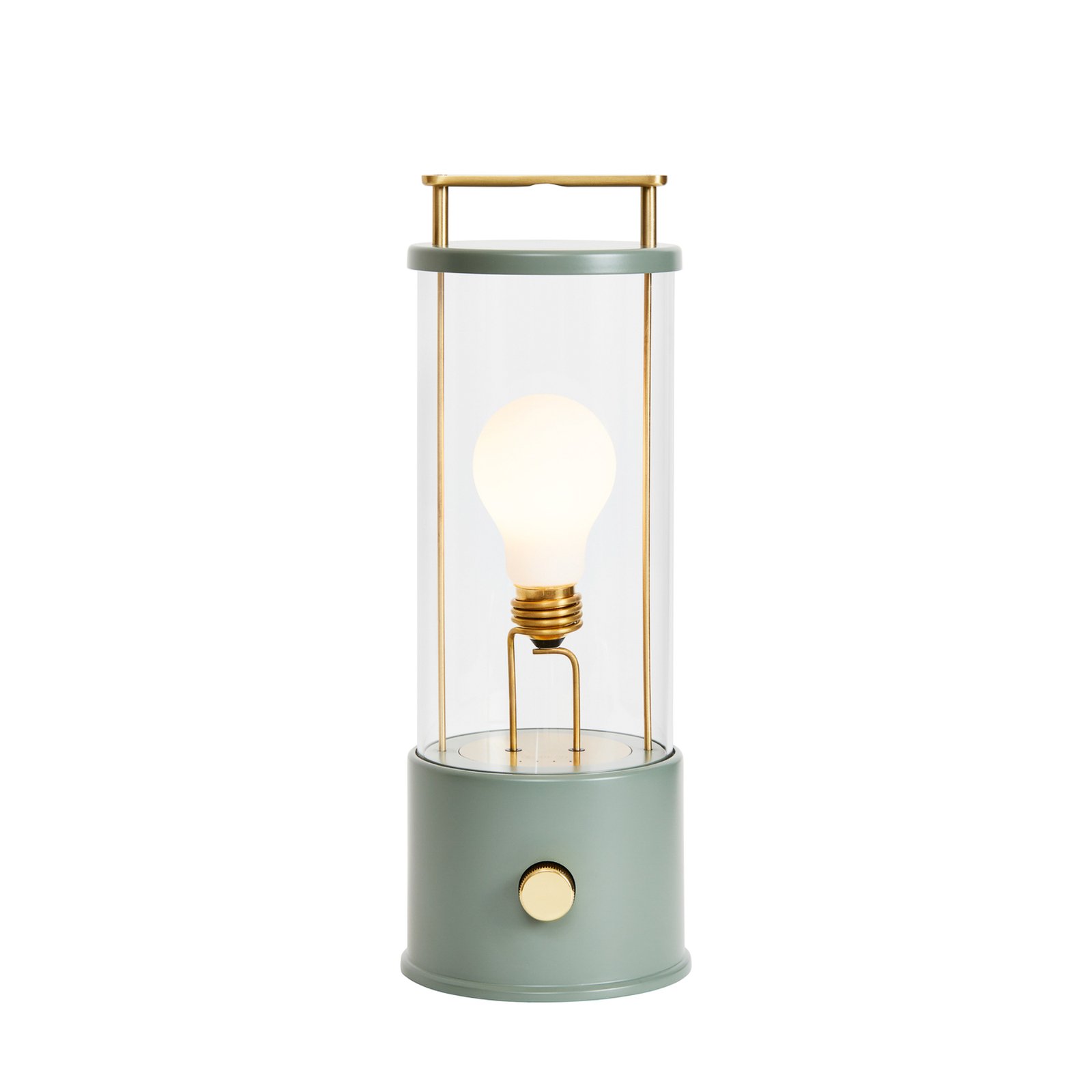 Tala bordlampe Muse Bærbar, oppladbart batteri, LED-lampe E27, grønn