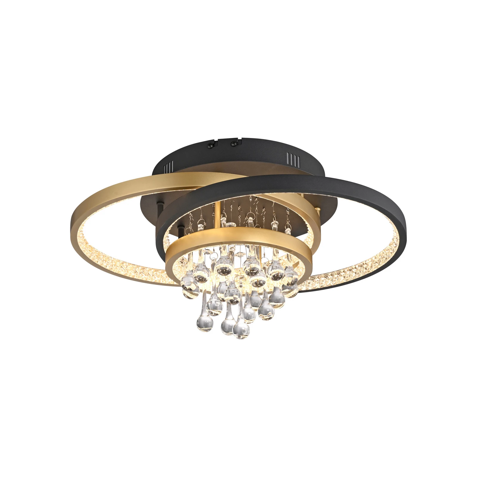 Paul Neuhaus LED laevalgusti Rotazo, klaas, CCT, timmitav