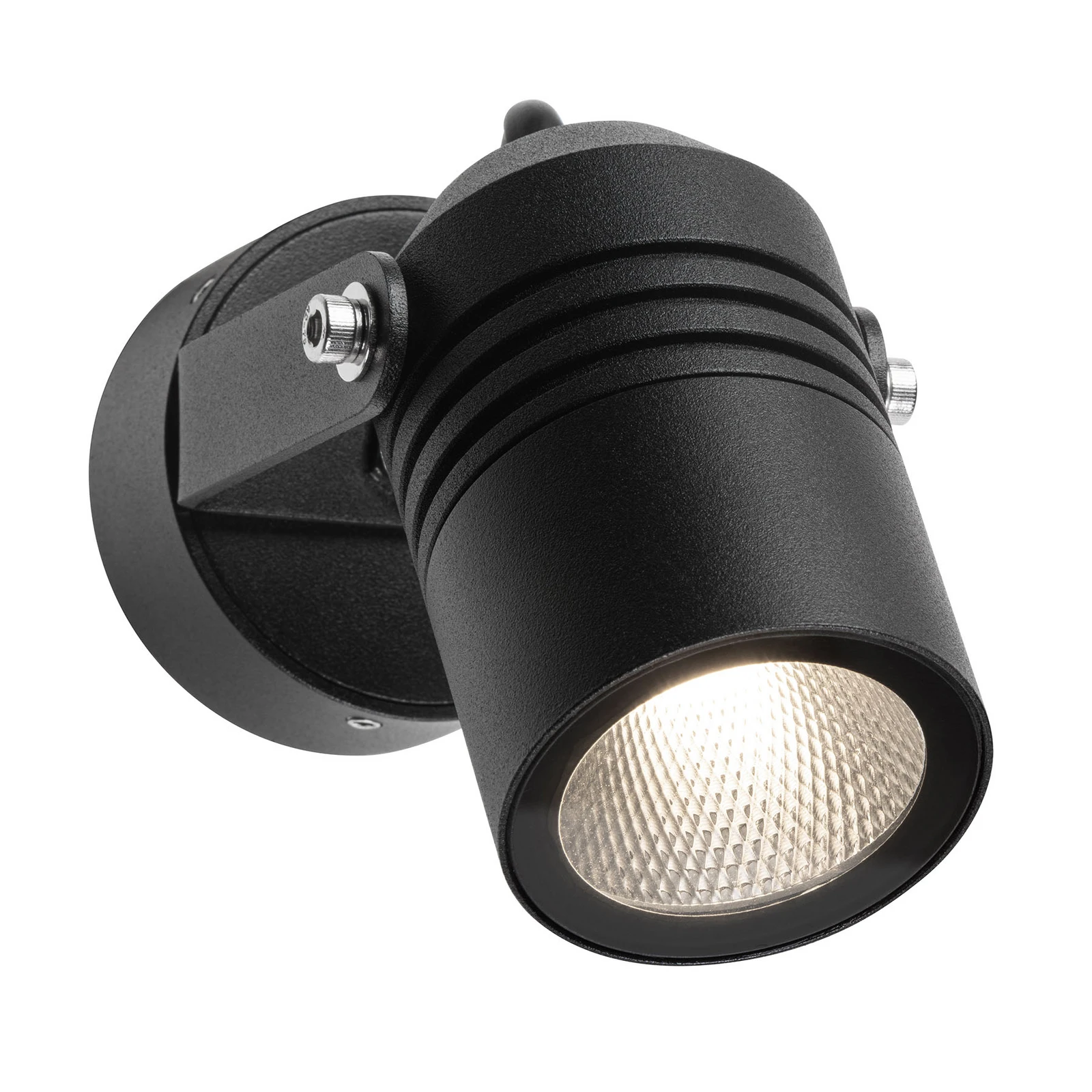 Spot mural d’extérieur LED 5019, noir, IP54