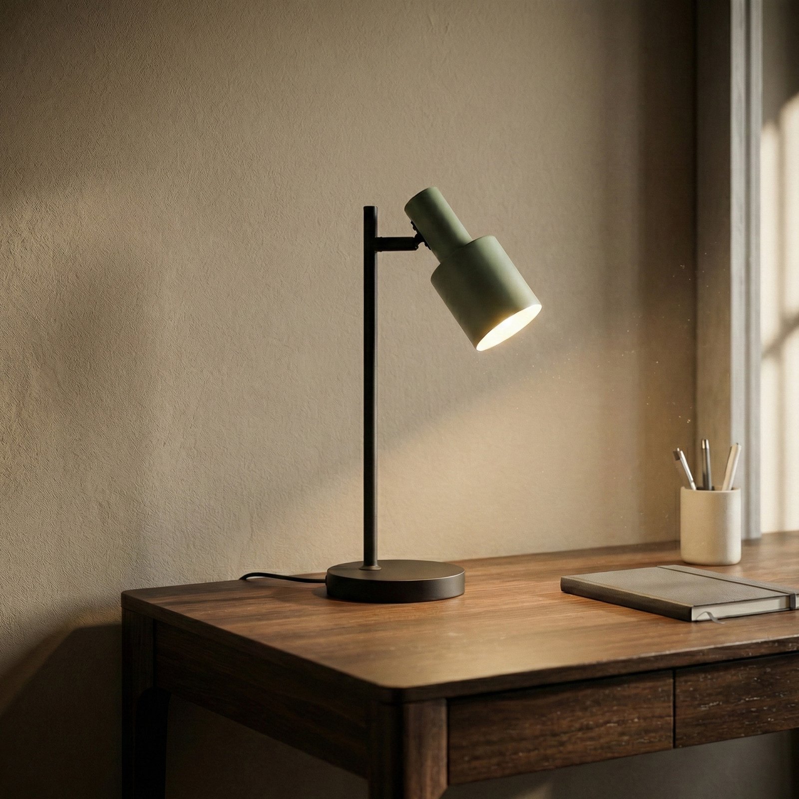 Ovelia Bordlampe Green/Black - Lindby Ovelia Bordlampe Green/Black - Lindby