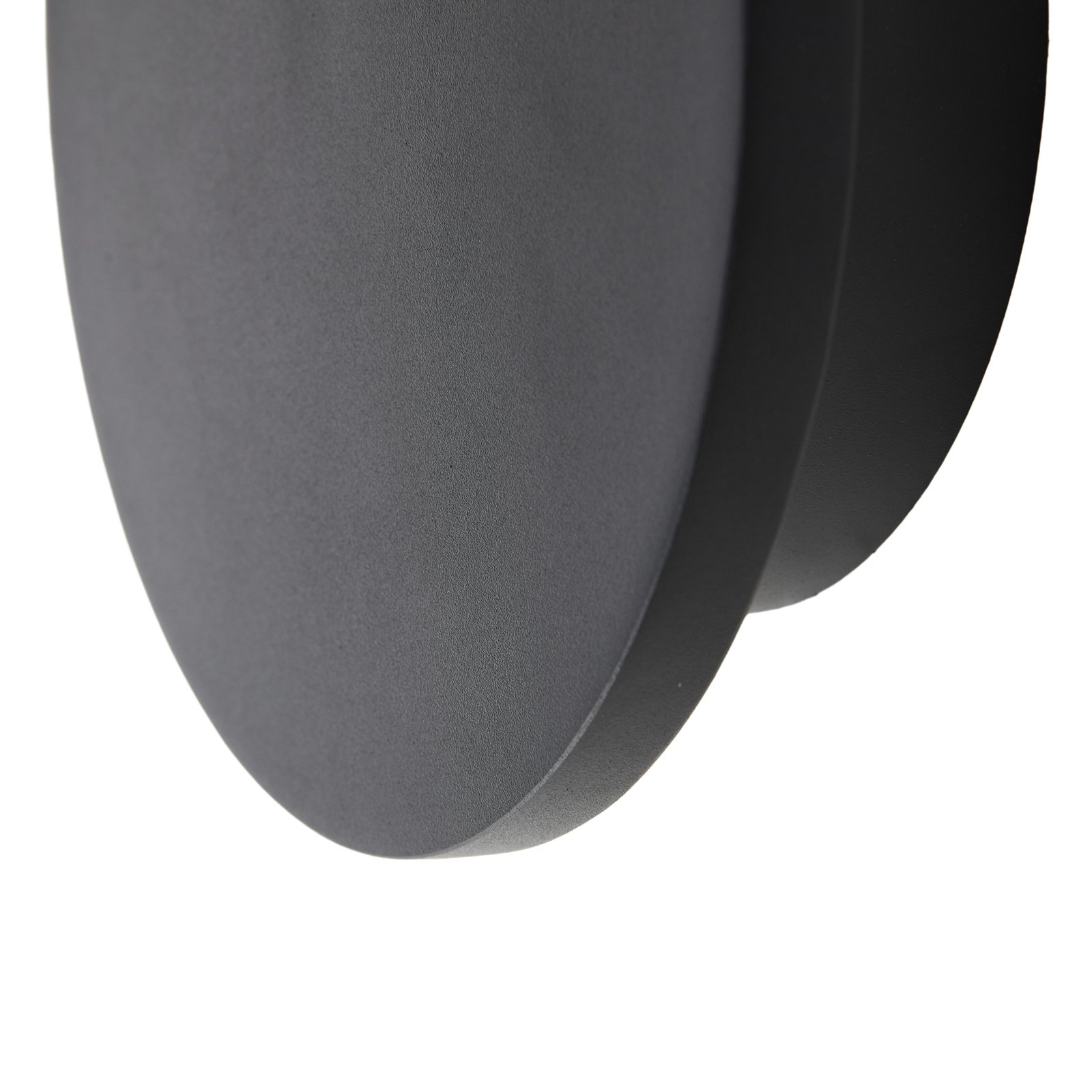 Lucande LED-Wandleuchte Elrik, schwarz, 20 cm hoch, Metall