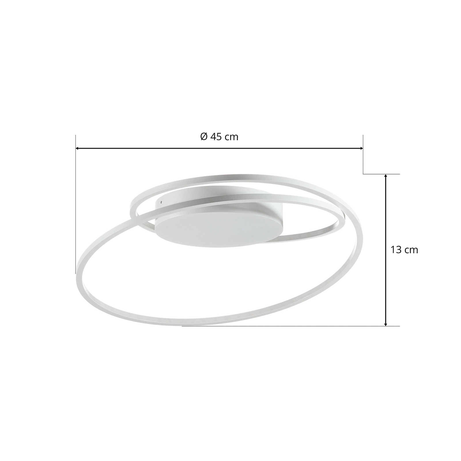 At - een unieke LED-plafondlamp in wit